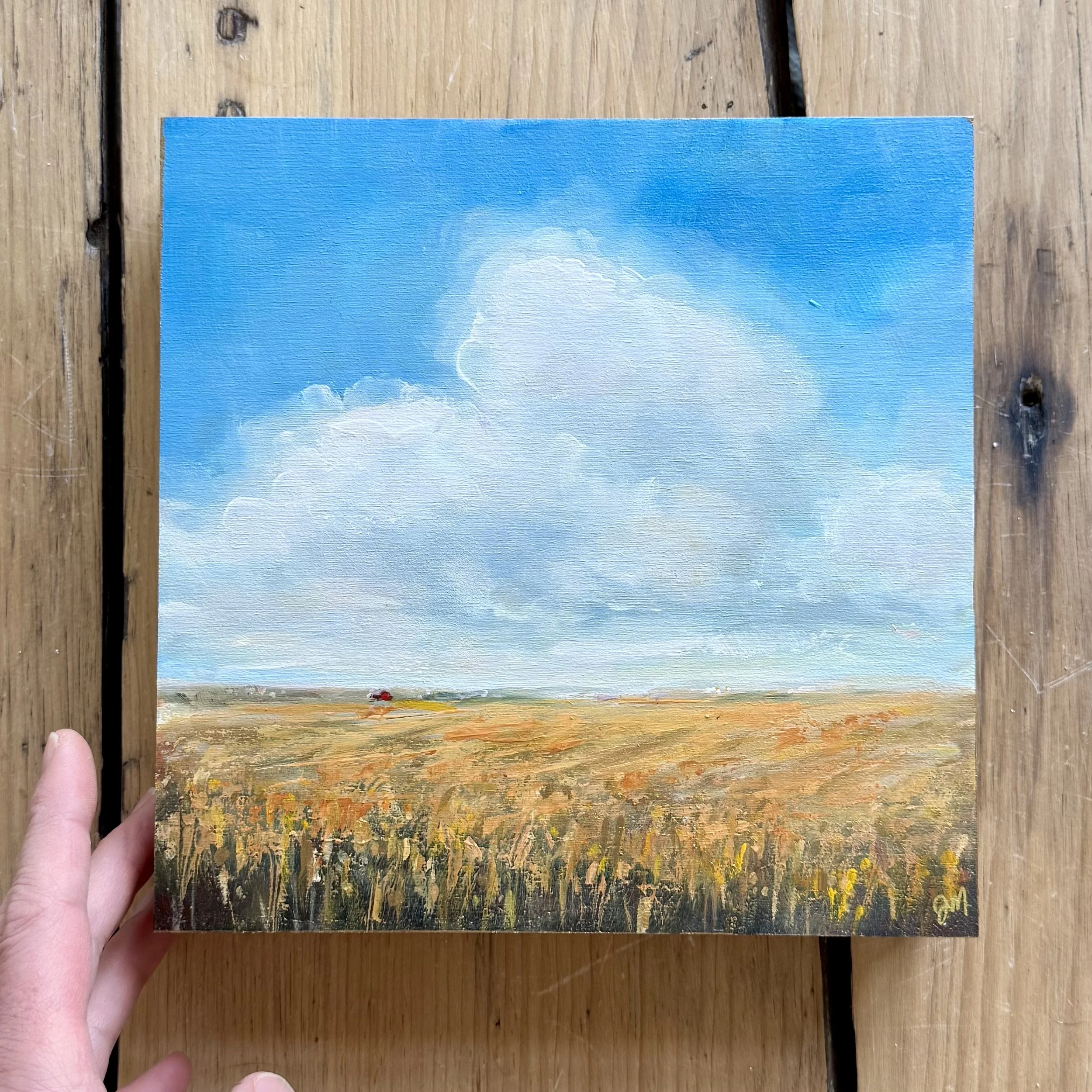 Petit Prairie 293 | Acrylic, graphite and metallic paint on cradled wood panel, 8x8 inches | $240* with Artspace Warehouse  INQUIRE  *price in USD