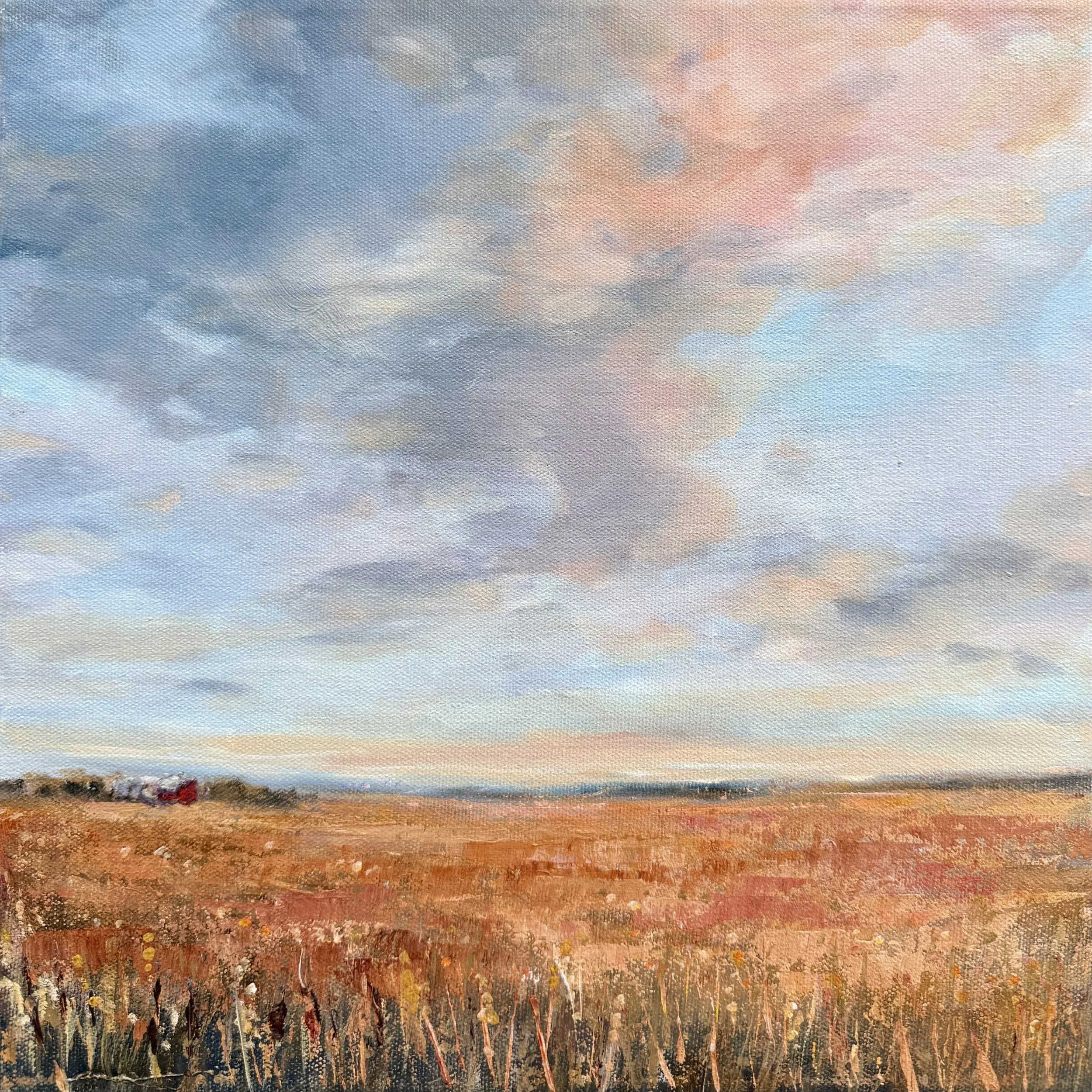 Wandering Through II | Acrylic and graphite on canvas, 12x12 inches