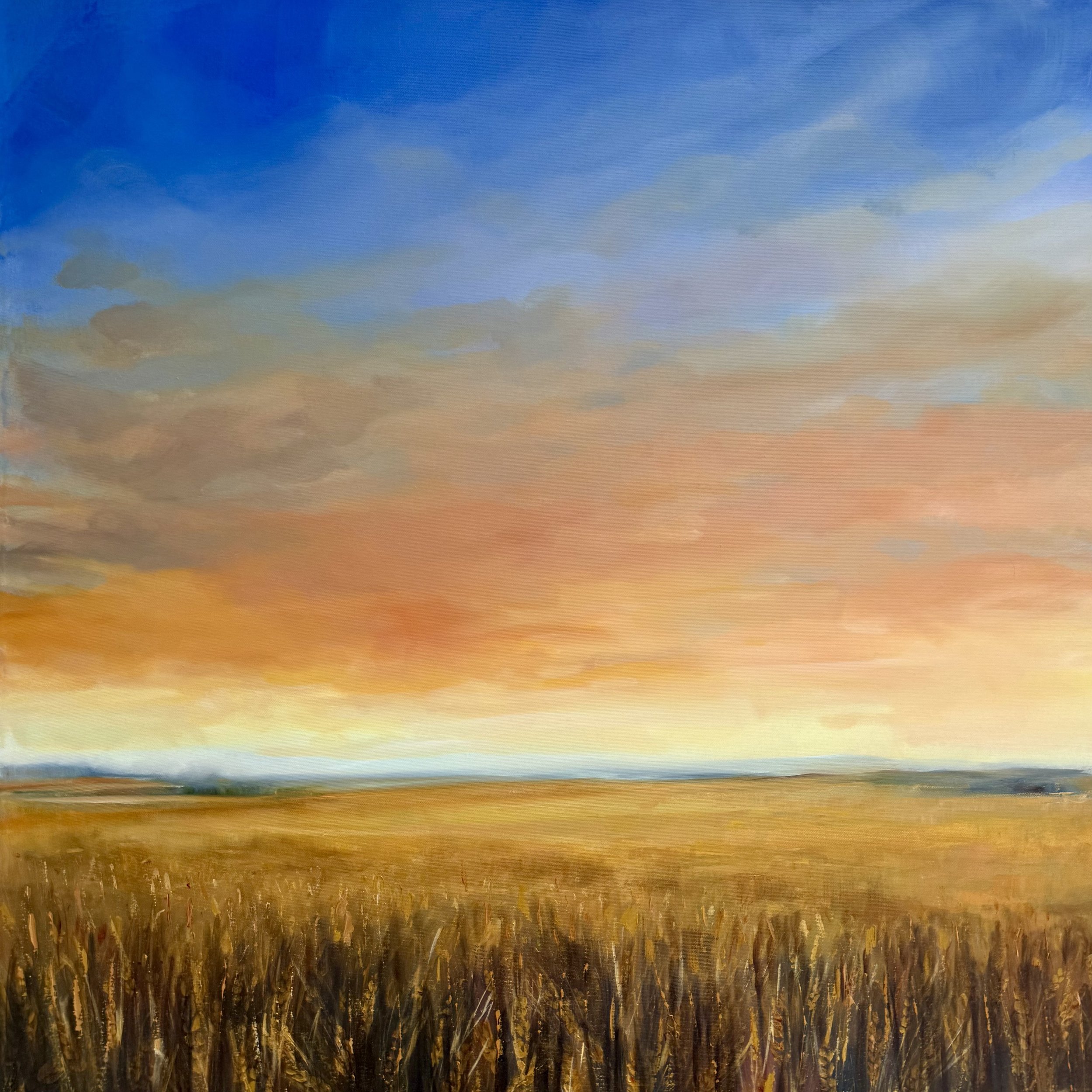 A Time of Dreams, 30 x 30, acrylic, graphite and metallic paint on canvas