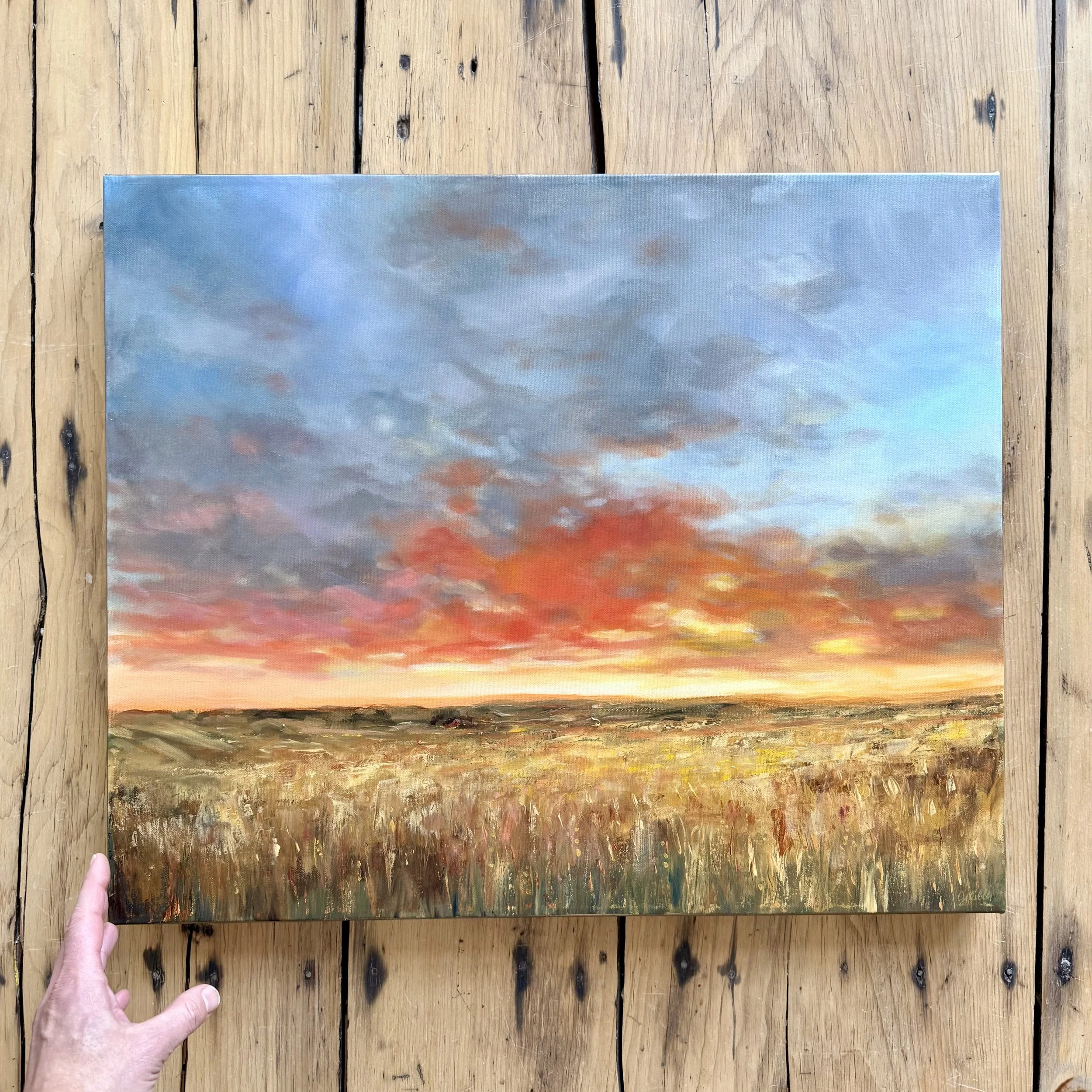 Country Views | Acrylic, graphite and metallic paint on canvas, 20x24 inches | $750 with Artspace Warehouse  INQUIRE  *price in USD
