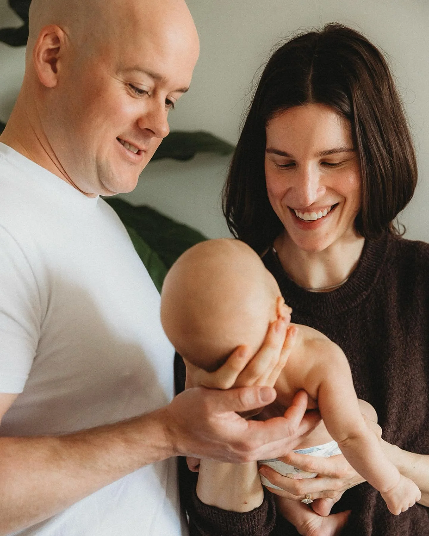 Documenting families as they grow is one of my favorite things. Three years ago, these two got married in their beautiful home. Now, under the same roof, they recently welcomed their little one. It was such an honor for me to capture both moments for