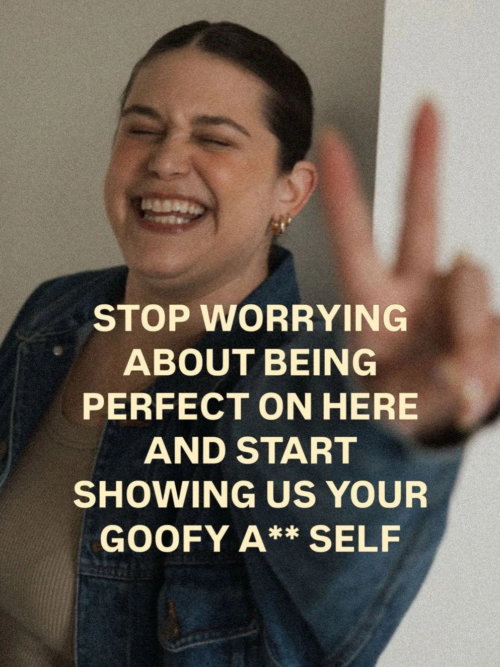 We want to connect with people on here&hellip; real people who have personalities, quirks, opinions, bad days, weird laughs, and a goofy side.

You don&rsquo;t have to show up perfect every time you post on this app. The more you let people see the a