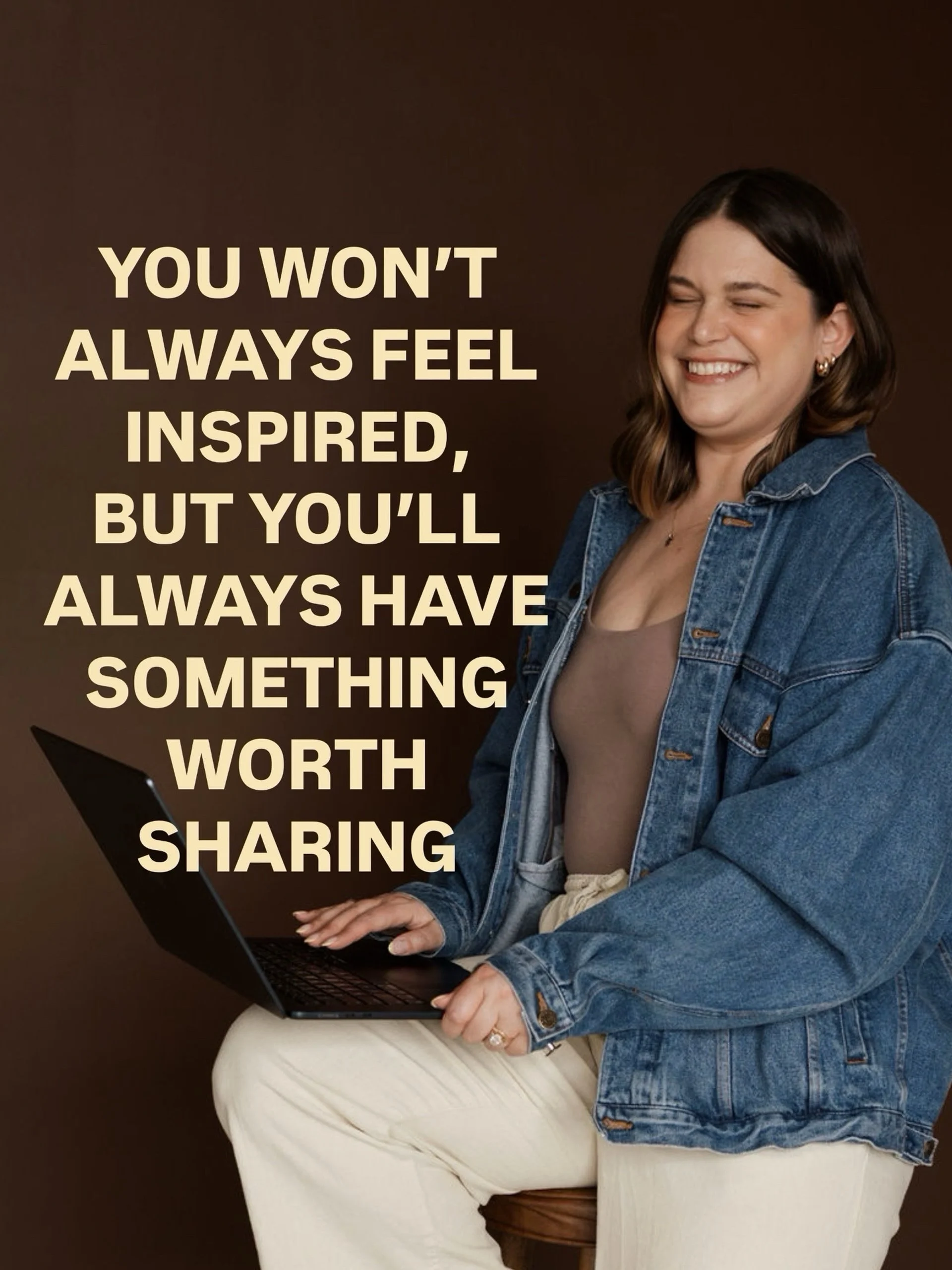 What really gets people to stop scrolling is&hellip;you, your story, and your ability to create a post they can relate to.

Stop focusing so much on coming up with the perfect idea that you forget people really just want to connect with the person be
