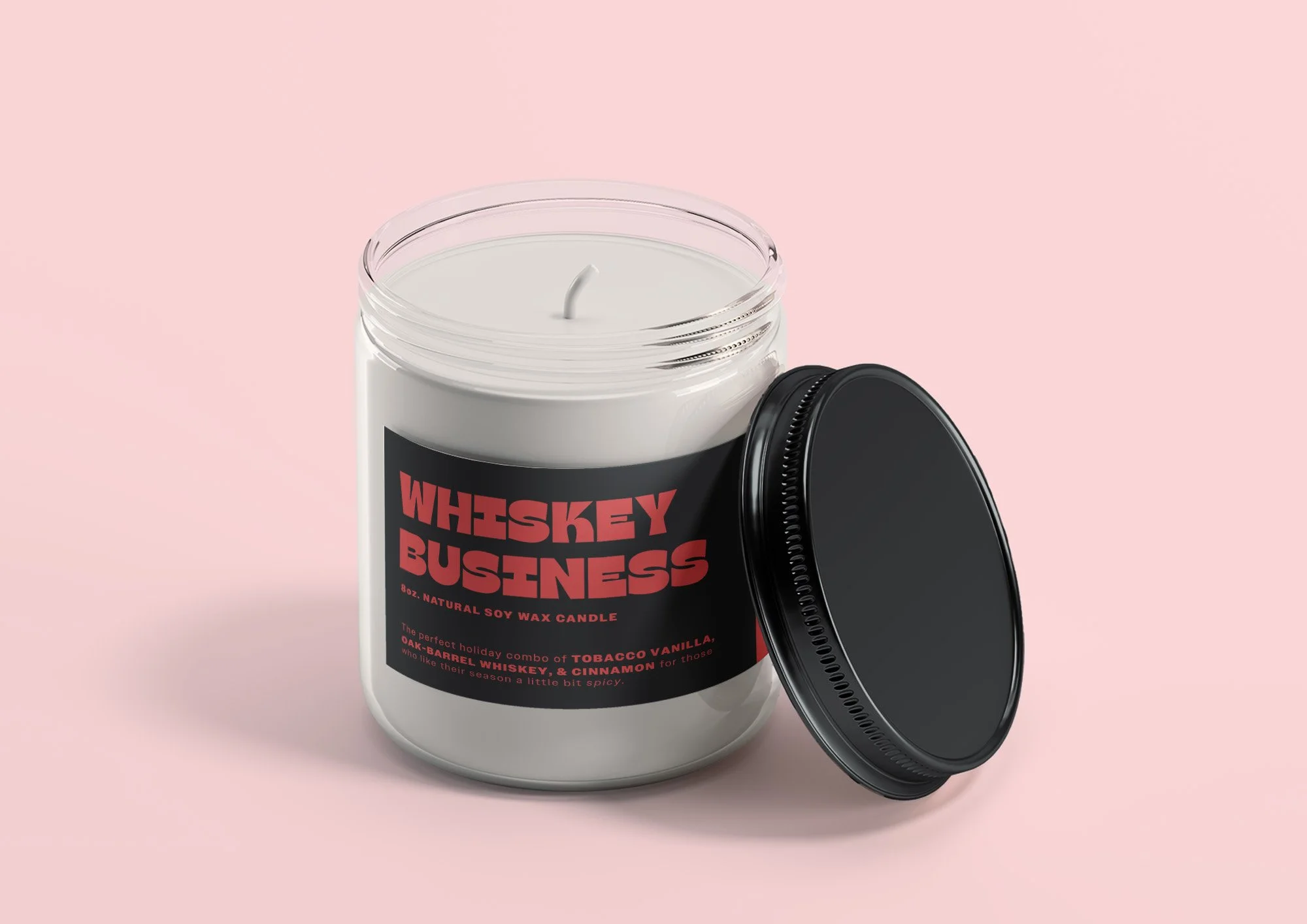 Whiskey Business candle
