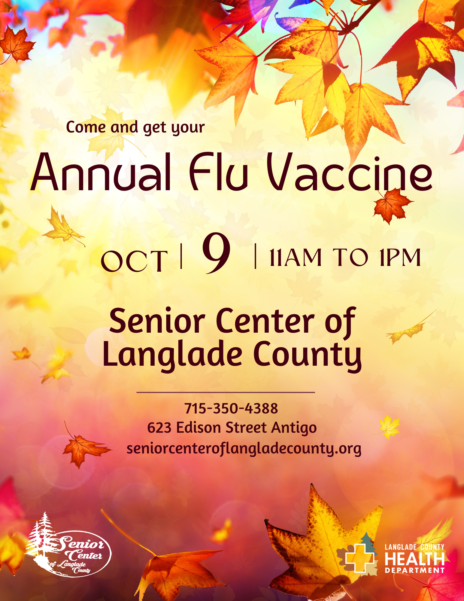 Free Flu shot Clinic for anyone age 50 and over