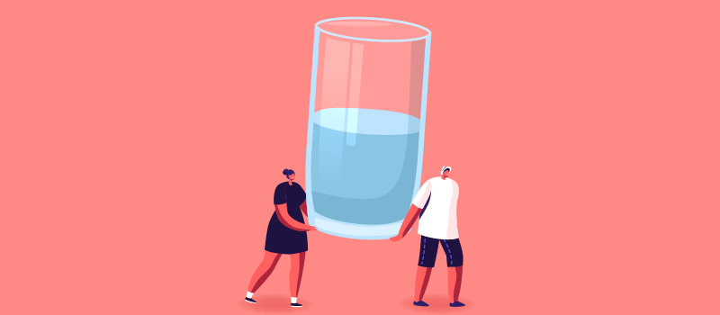 Dehydration is not the cause of pain the next morning.