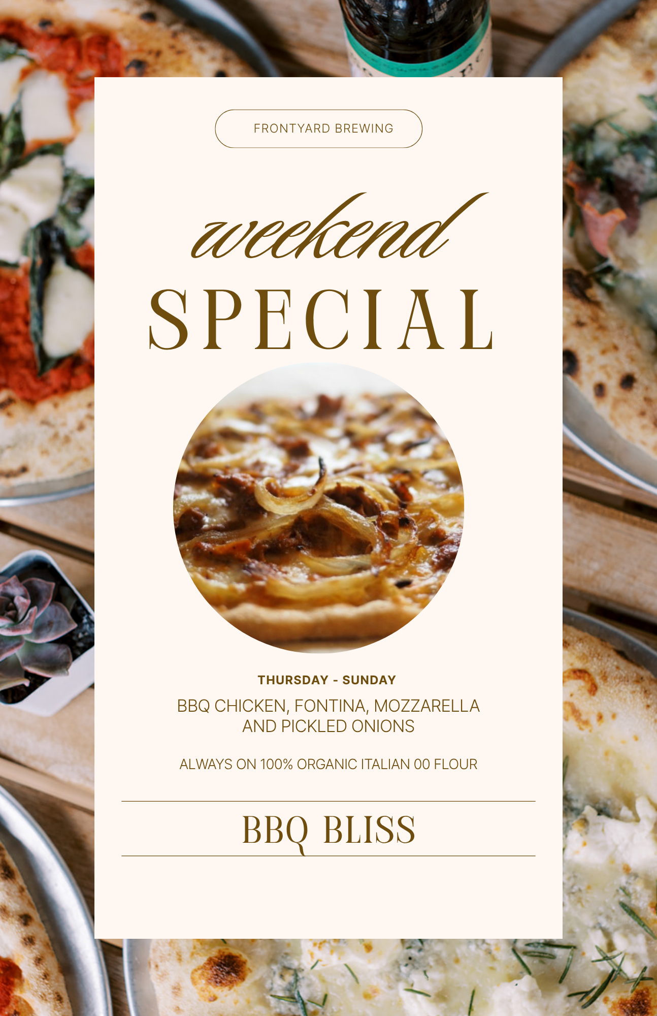 Weekly Pizza Special - BBQ BLISS