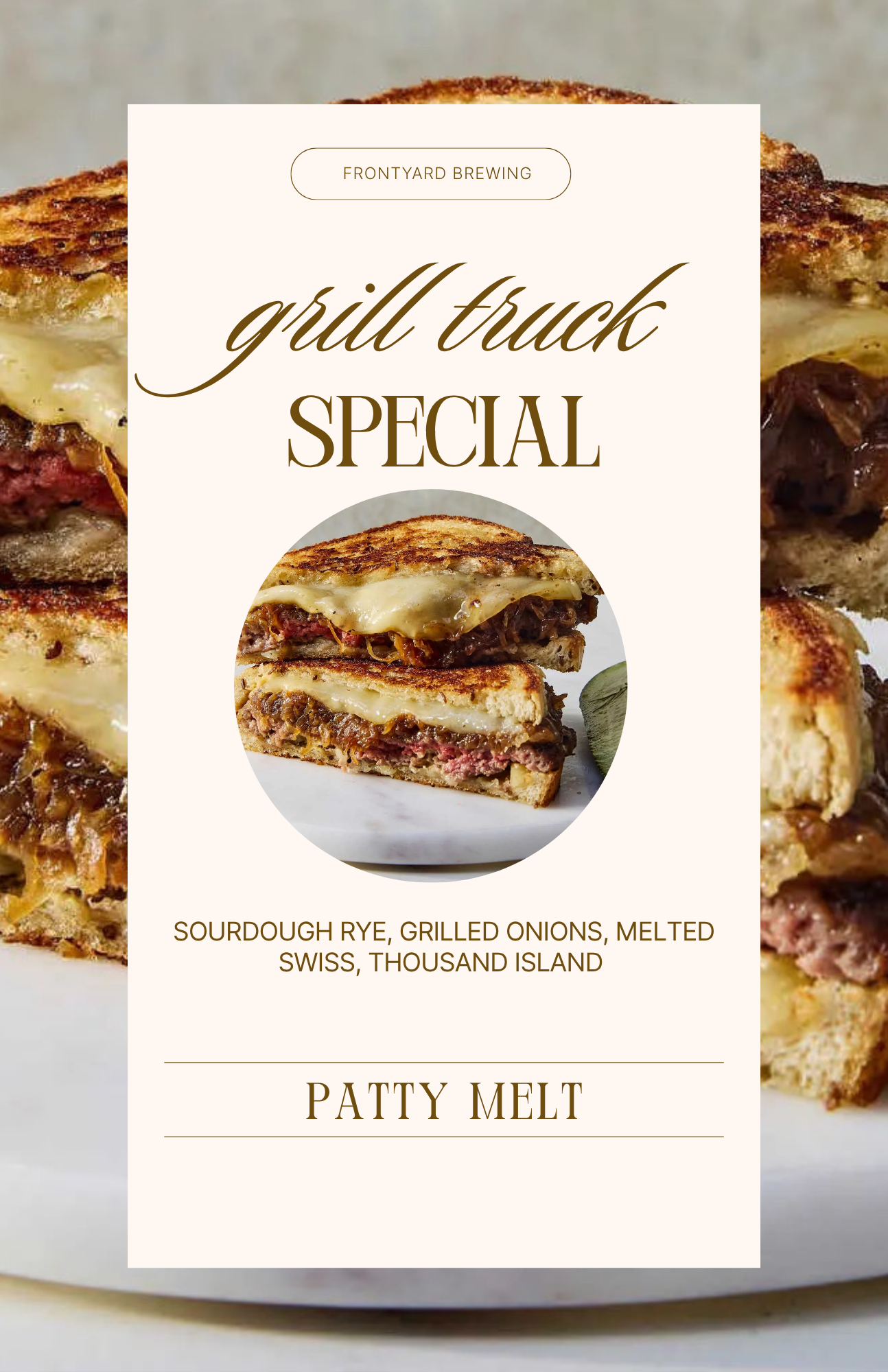 Grill Truck Special - Patty Melt