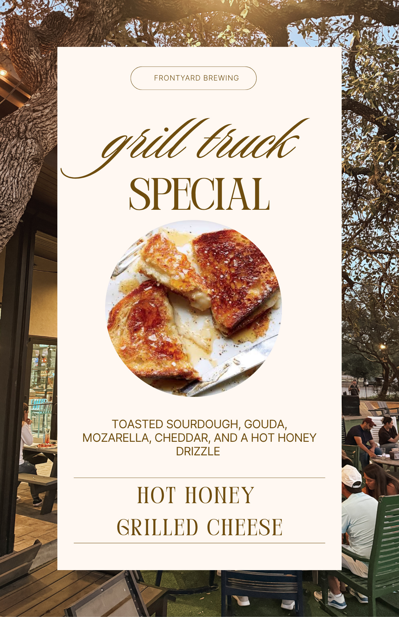 Grill Truck Special - Hot Honey Grilled Cheese