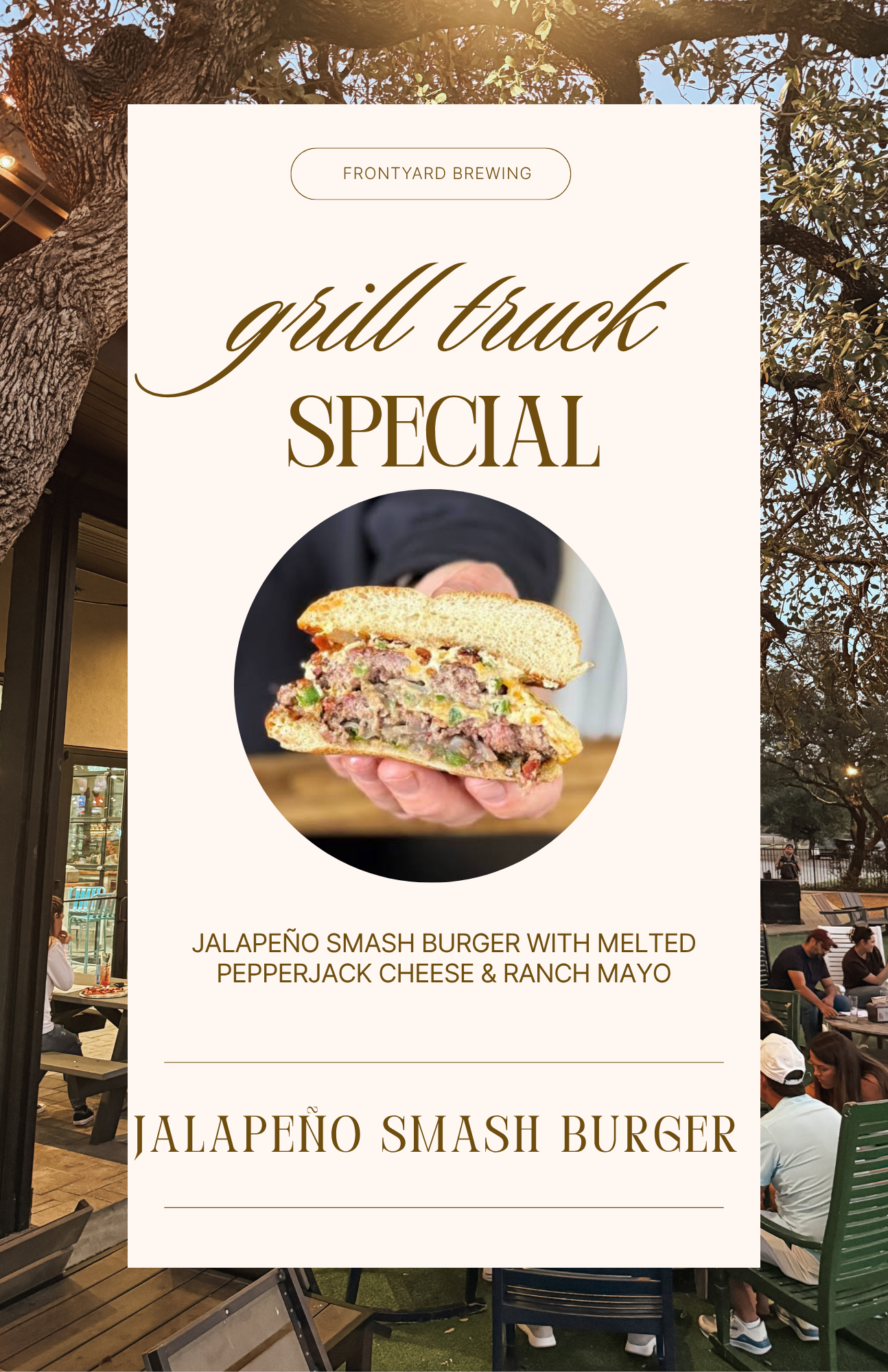 Grill Truck Special - Jalapeño Smash Burger
