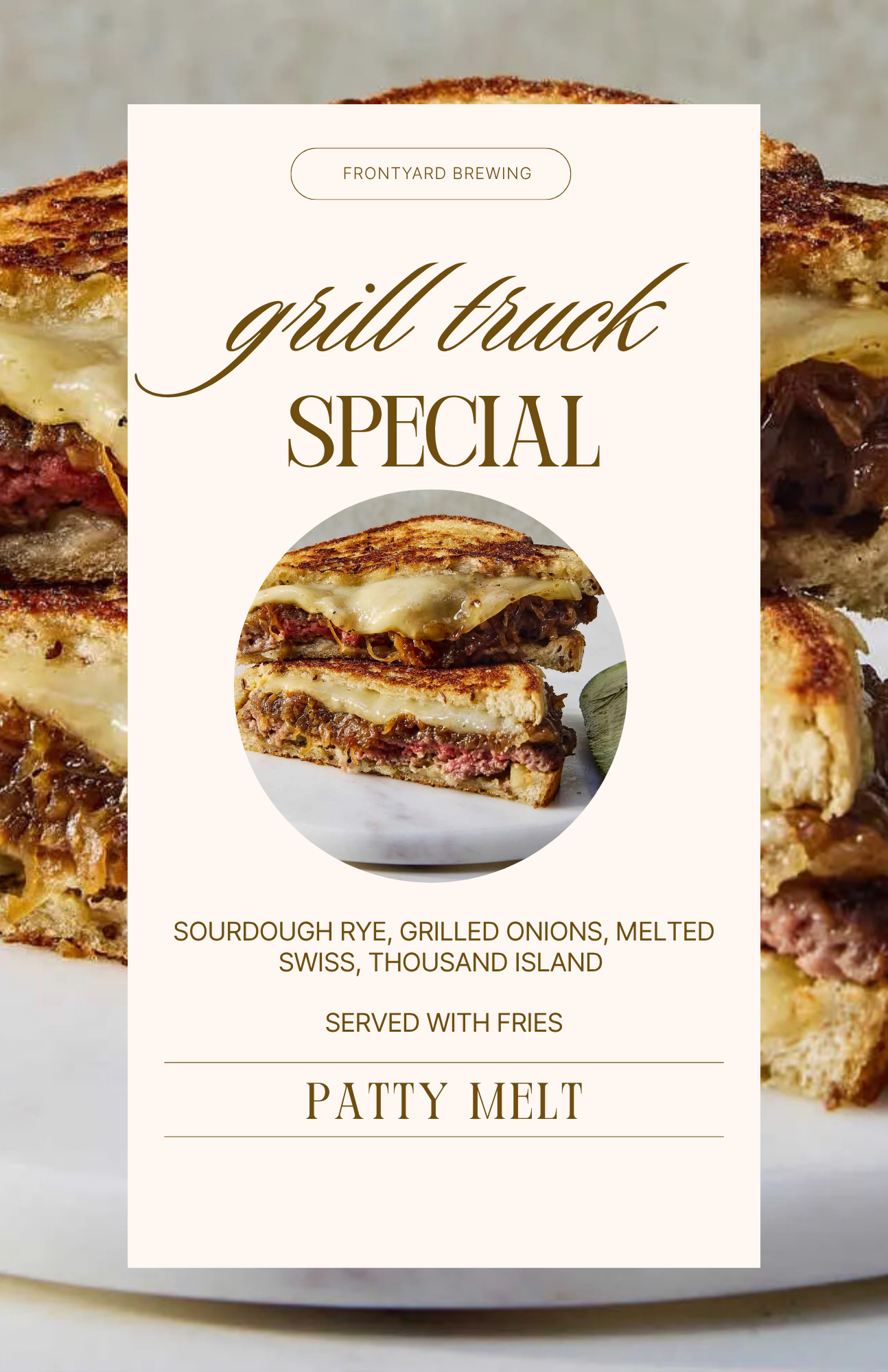 Grill Truck Special - Patty Melt