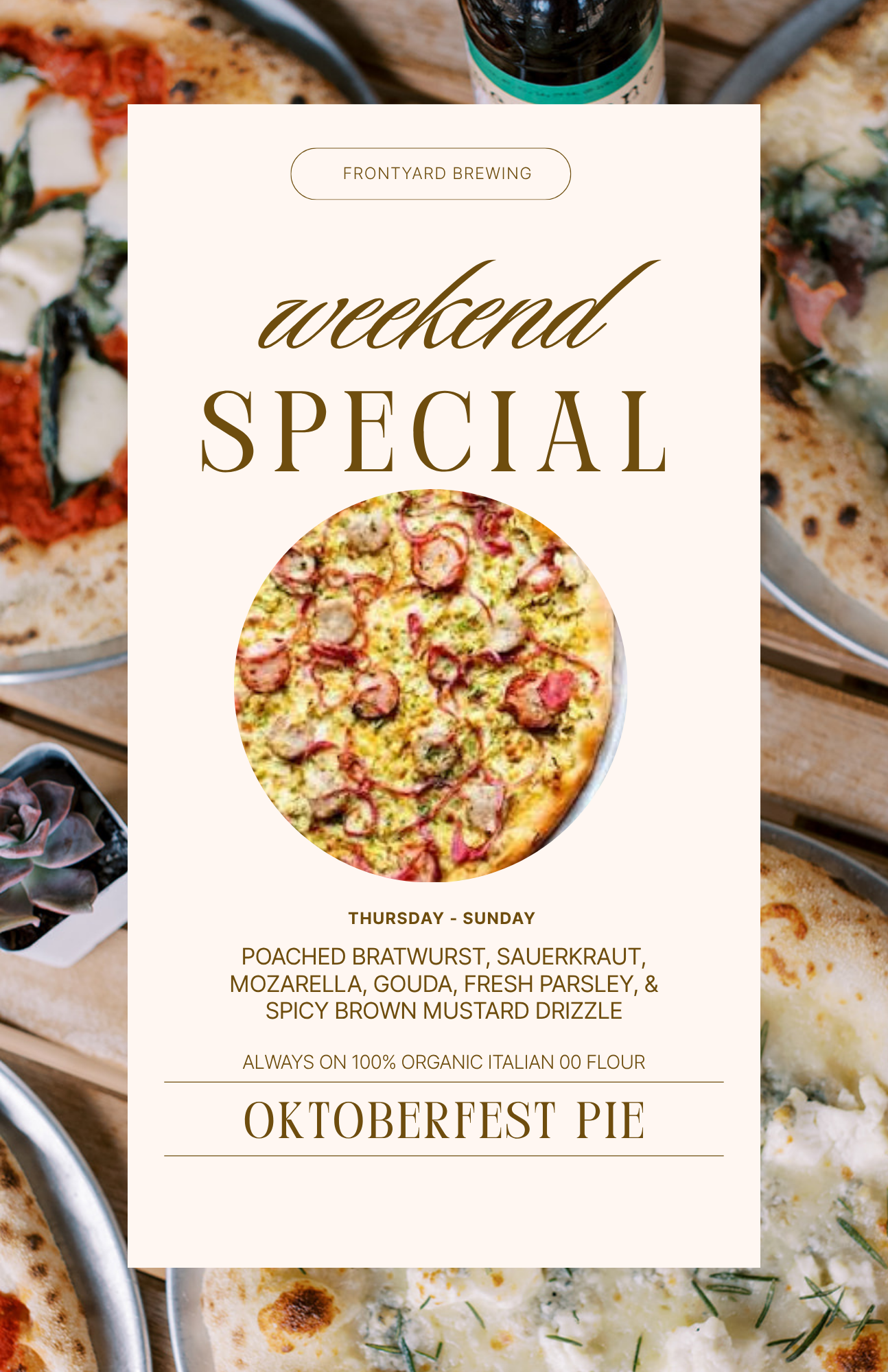 Weekly Pizza Special - Oktoberfest