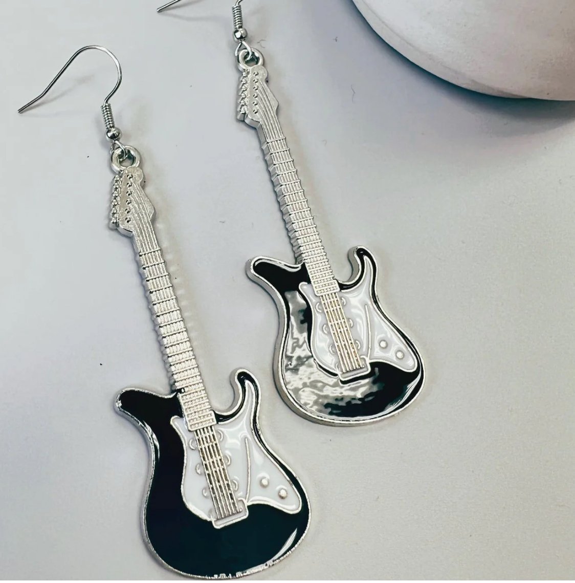 Black Guitars Dangle earrings