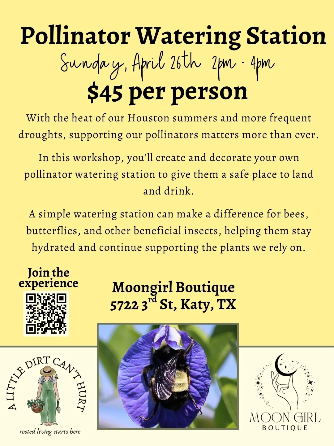 Pollinator Watering Station Workshop