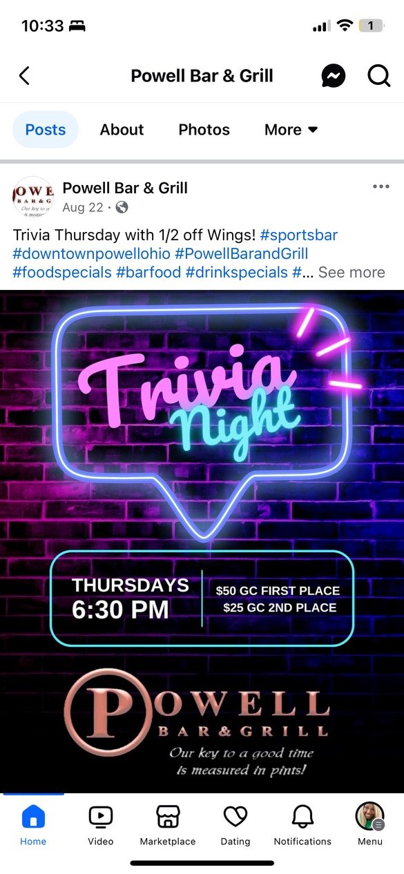 Trivia Night at Powell Bar and Grill
