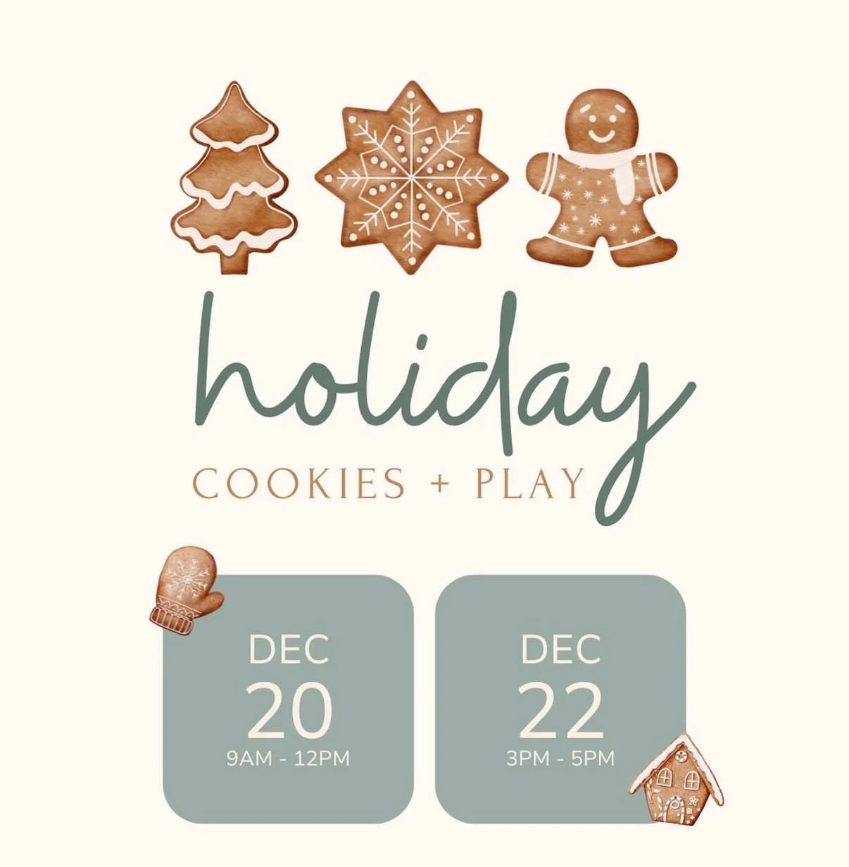 Holiday Cookies + Play
