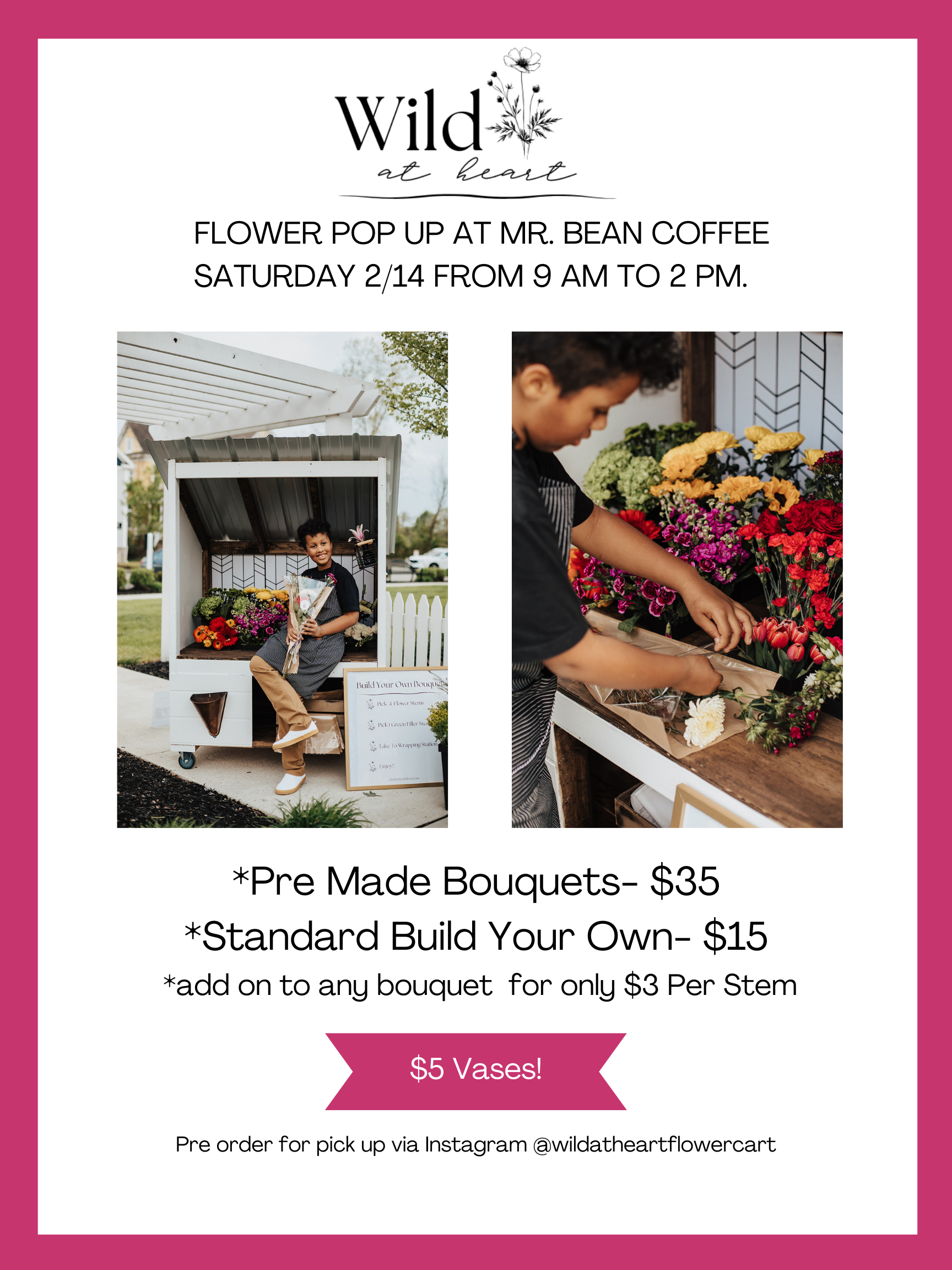FLOWER POP UP AT MR. BEAN COFFEE