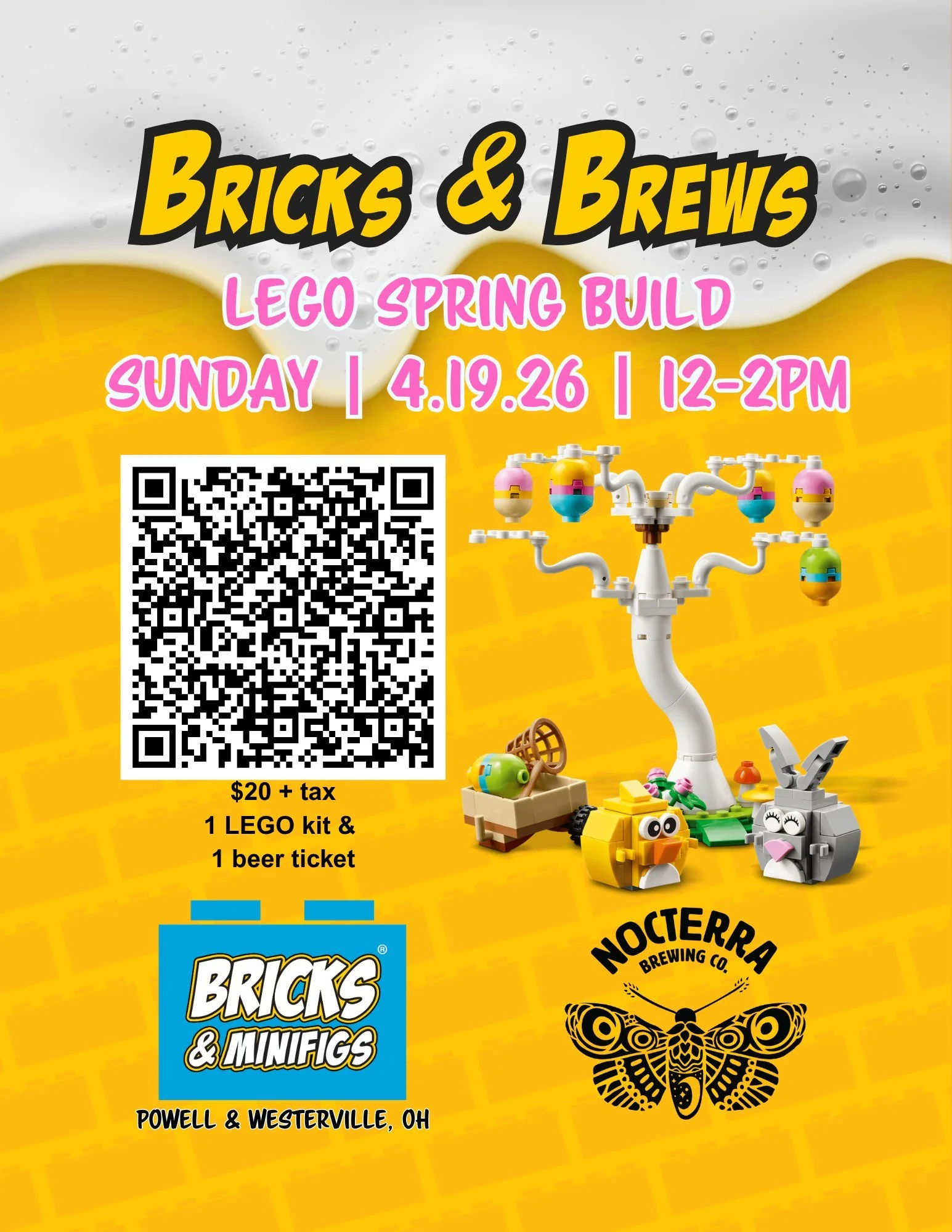 Spring LEGO Build @ Nocterra Brewing