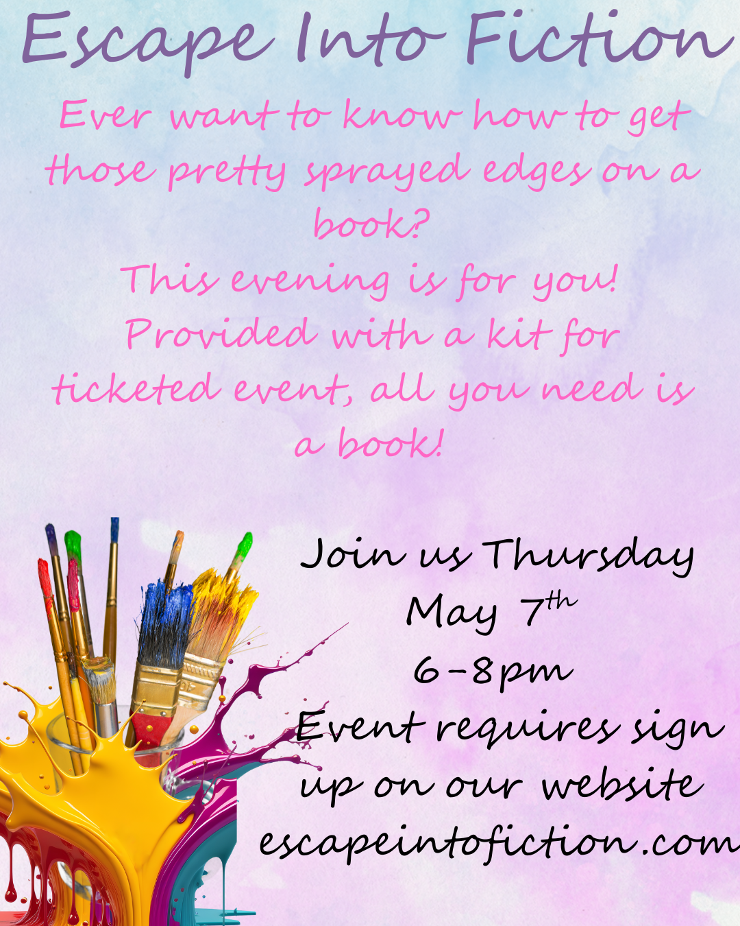 May Book Stenciling Event