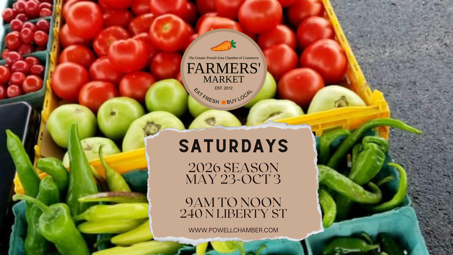 Powell Chamber Farmer's Market 2026