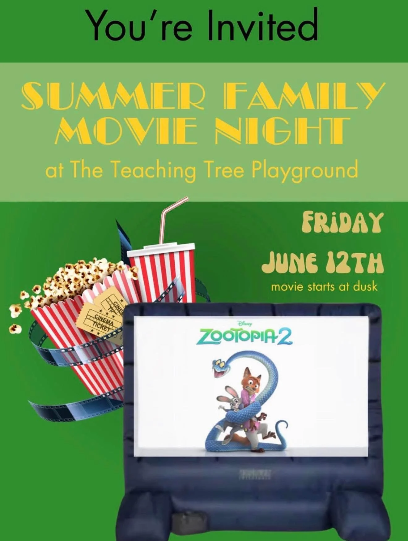 Movie Night on the Lawn at the Teaching Tree