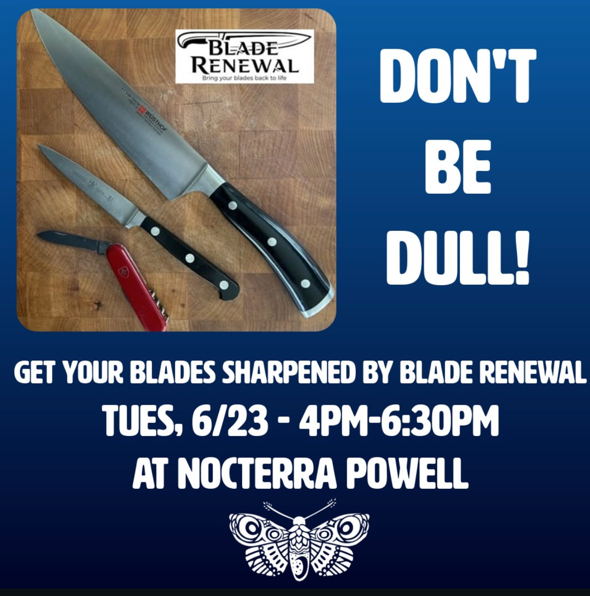 Get Your Blades Sharpened by Blade Renewal At Nocterra