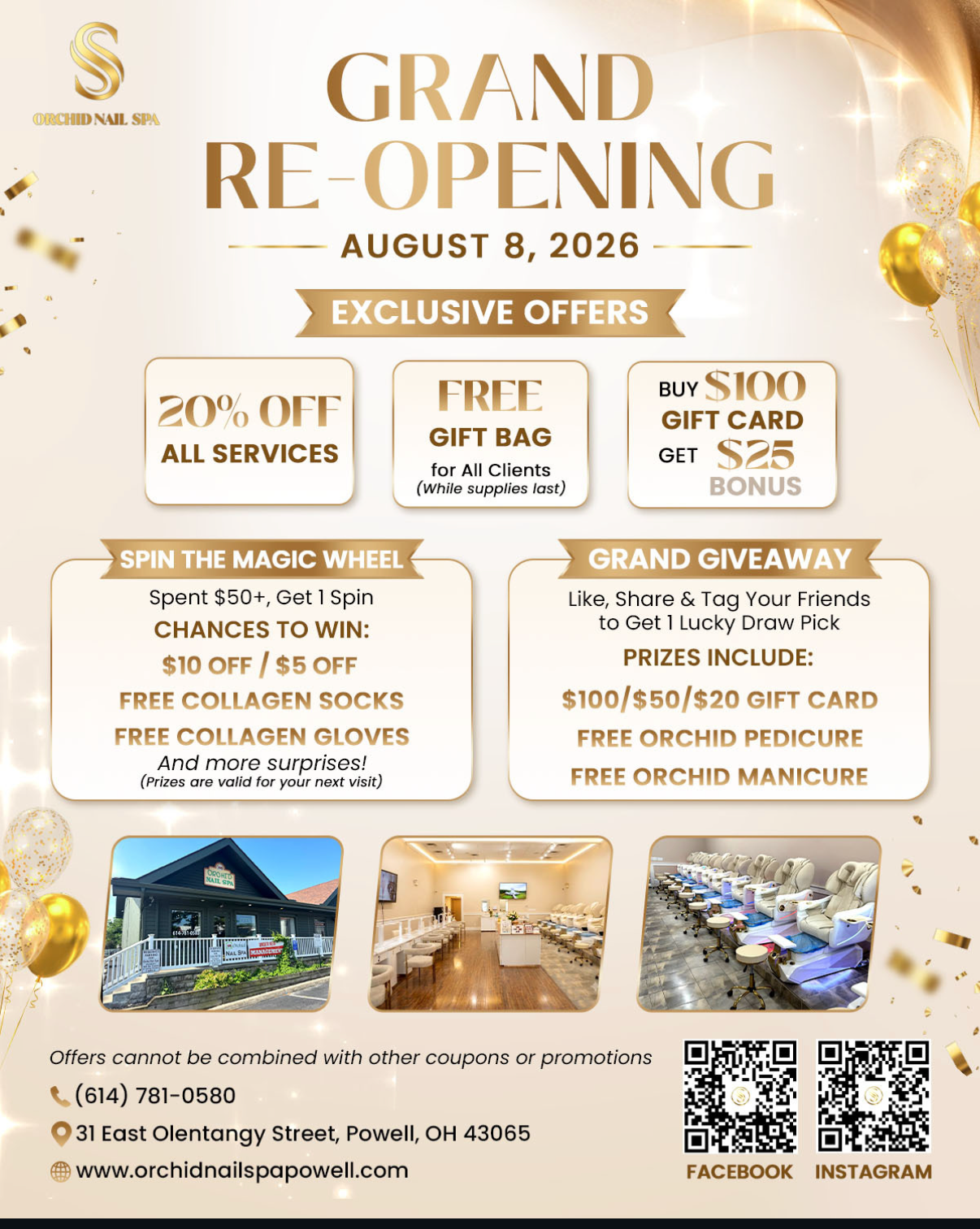 Orchid Nail Spa Grand Re-Opening