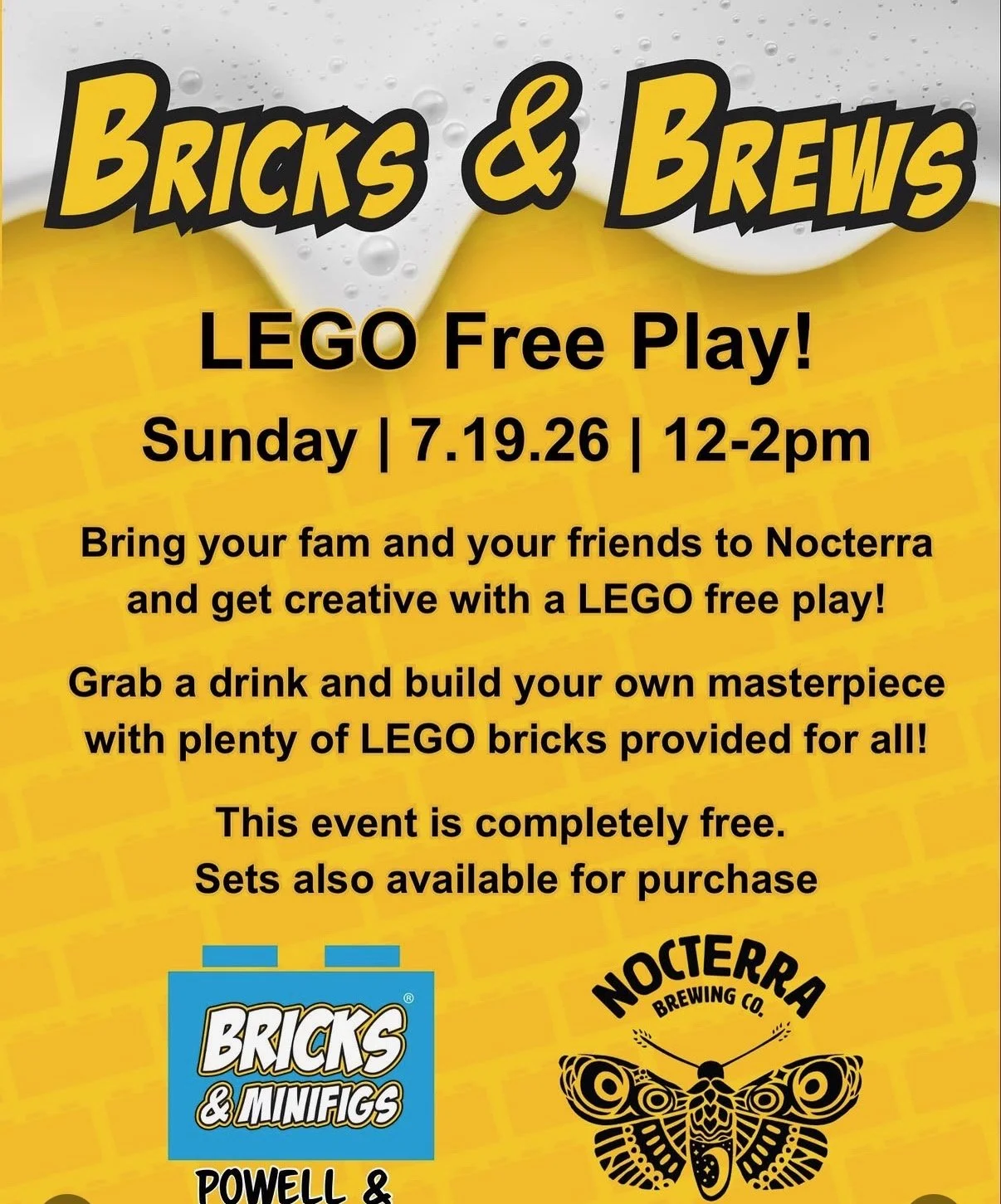 Bricks & Brews Lego Free Play