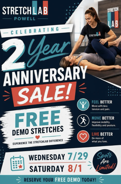 StretchLab Powell 2 Year Anniversary Sale