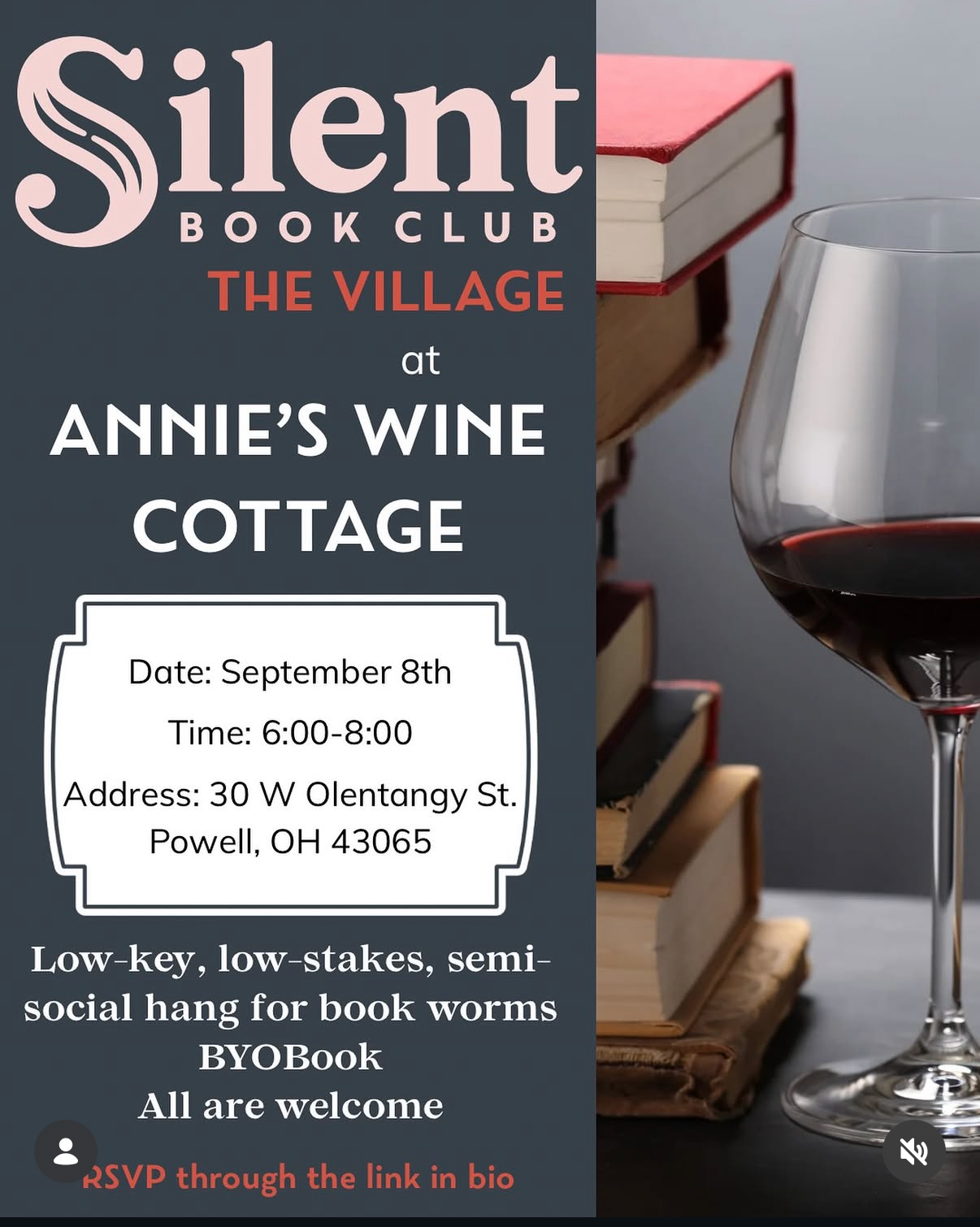 Silent Book Club at Annie's Wine Cottage