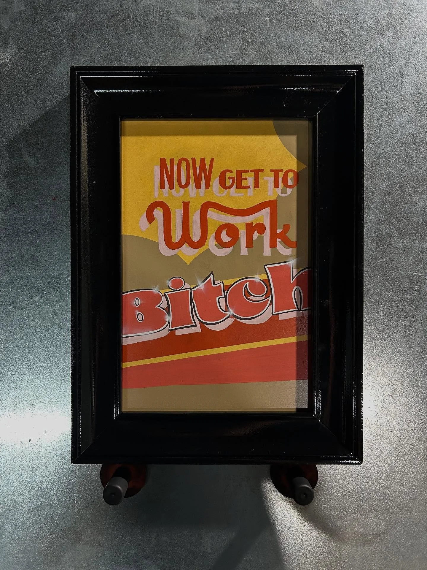 Get to work Bitch, this country wasn&rsquo;t built on sleeping in! 

#australianpainter #alwayshandpaint #handcrafted #handpainted #handpaintedsigns #signpainting #signwriting #custompaint #brushlettering #script #scriptlettering #logo #handdrawnlogo