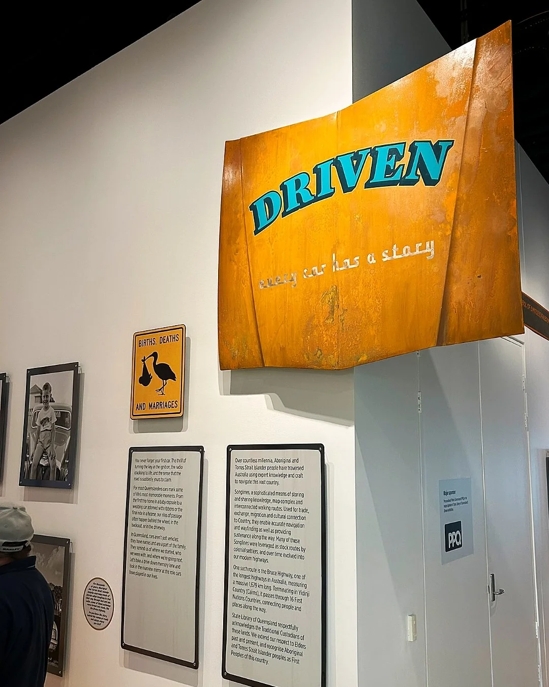 Title piece on Holden Bonnet for the Driven Exhibition @statelibraryqld