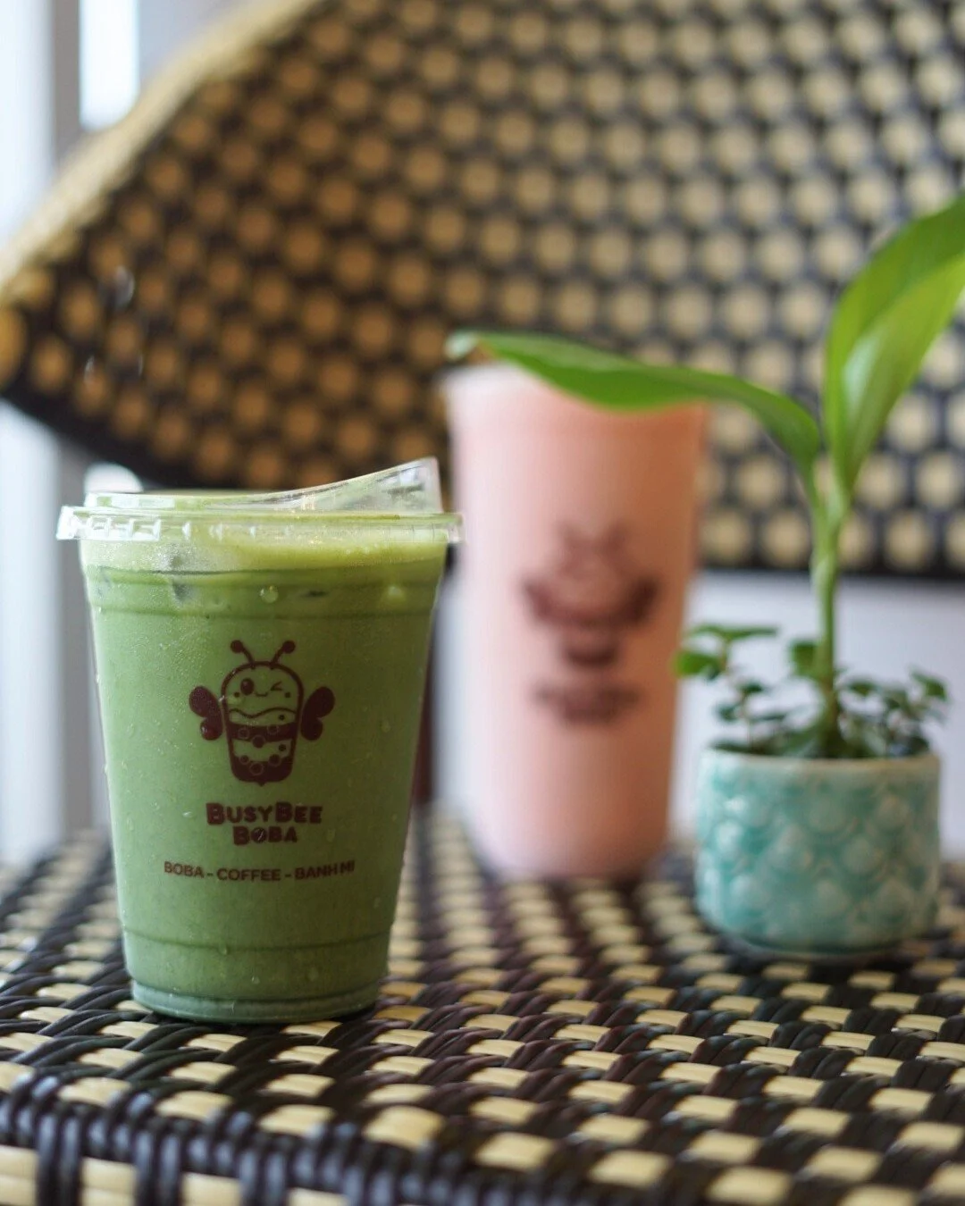 Sippin&rsquo; on something sweet 🌿🍓

Our creamy Iced Matcha and beloved Strawberry Smoothie are the perfect pair for a chill summer afternoon. Which one are you grabbing first? ✨ 

#BusyBeeBoba #BobaLove #Matcha #CypressTX #HoustonMatcha