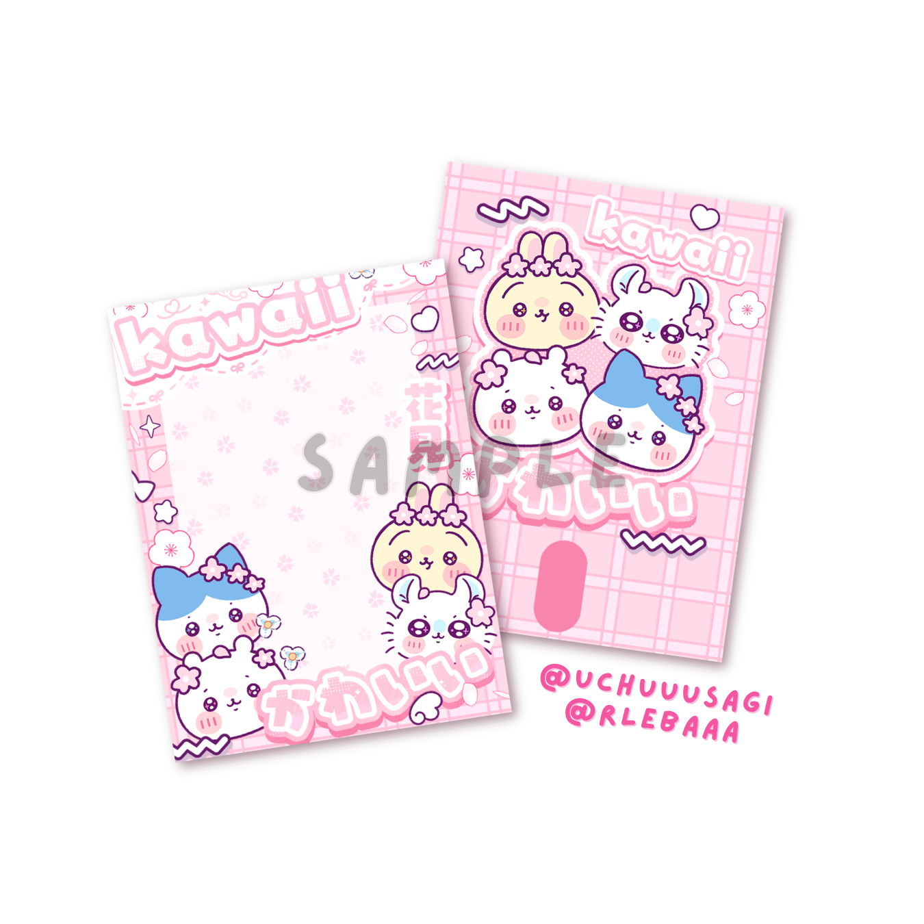 Fanmade Pop-Up Chiikawa Hanami Cafe: Acrylic Photocard Holder