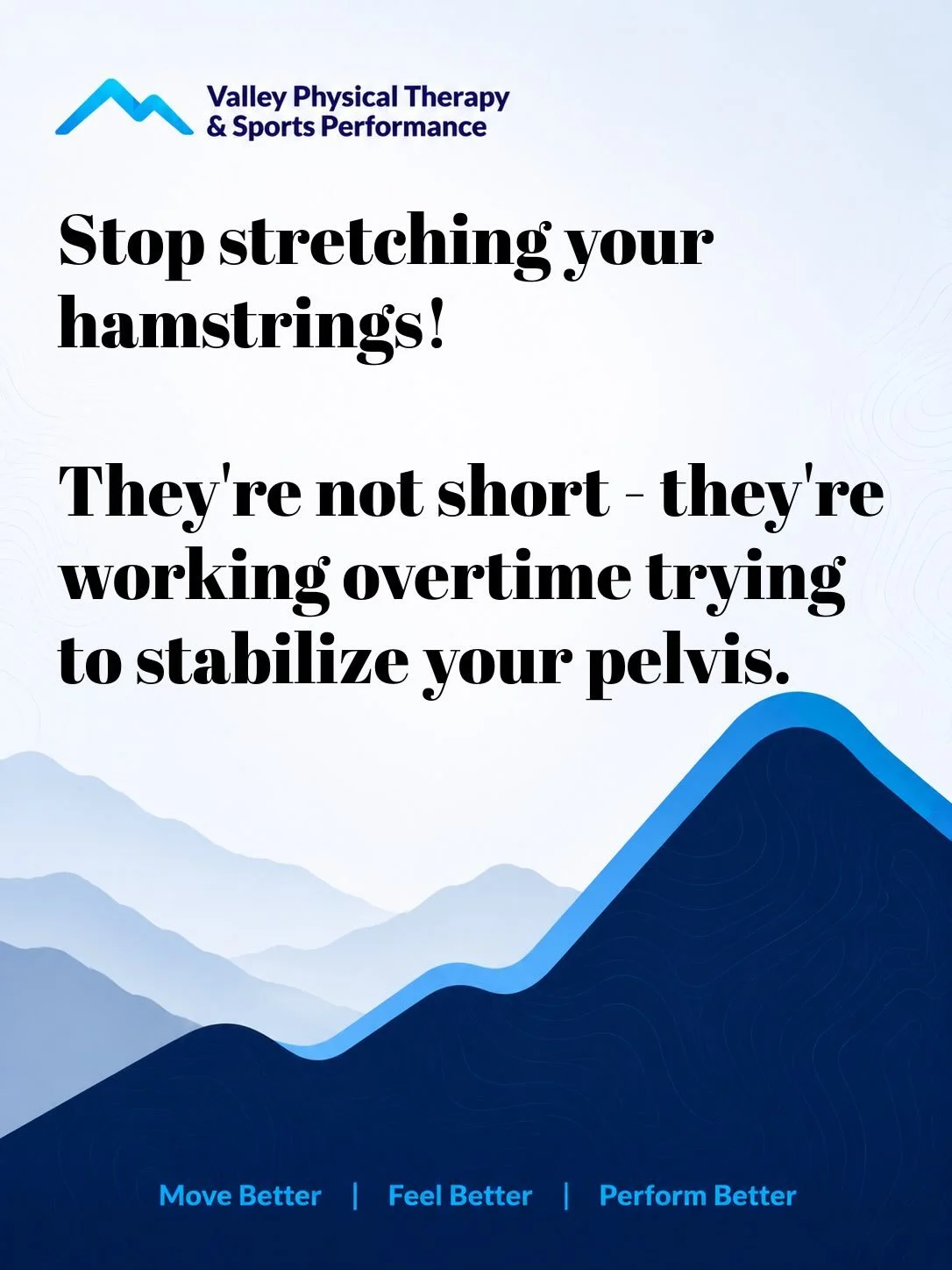 I just wrote a full breakdown of this on the valley PT blog - including the 90-90 hip lift technique. I demonstrated in my recent video. Link in bio to read it. #hamstrings #tighthamstrings #posturalrestoration #physicaltherapy #harrisonburgva