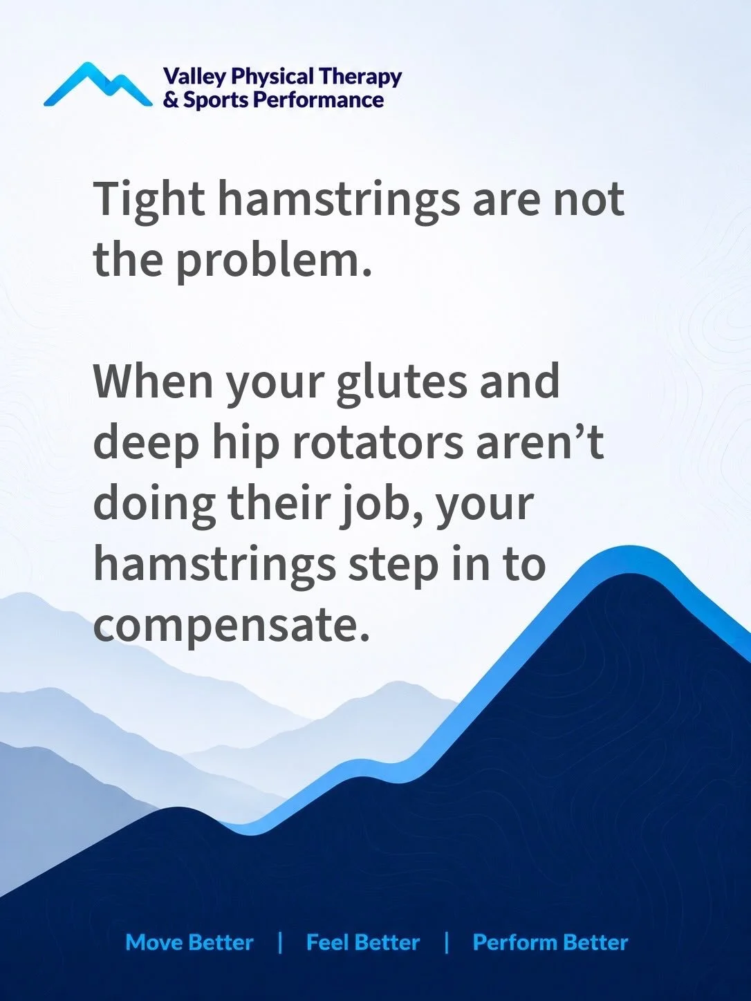 This is a core principle of Postural Restoration (PRI) &mdash; and it&rsquo;s at the heart of how we work at Valley PT. We don&rsquo;t just chase symptoms. We find out why your body is doing what it&rsquo;s doing.

Been stretching forever with no rea