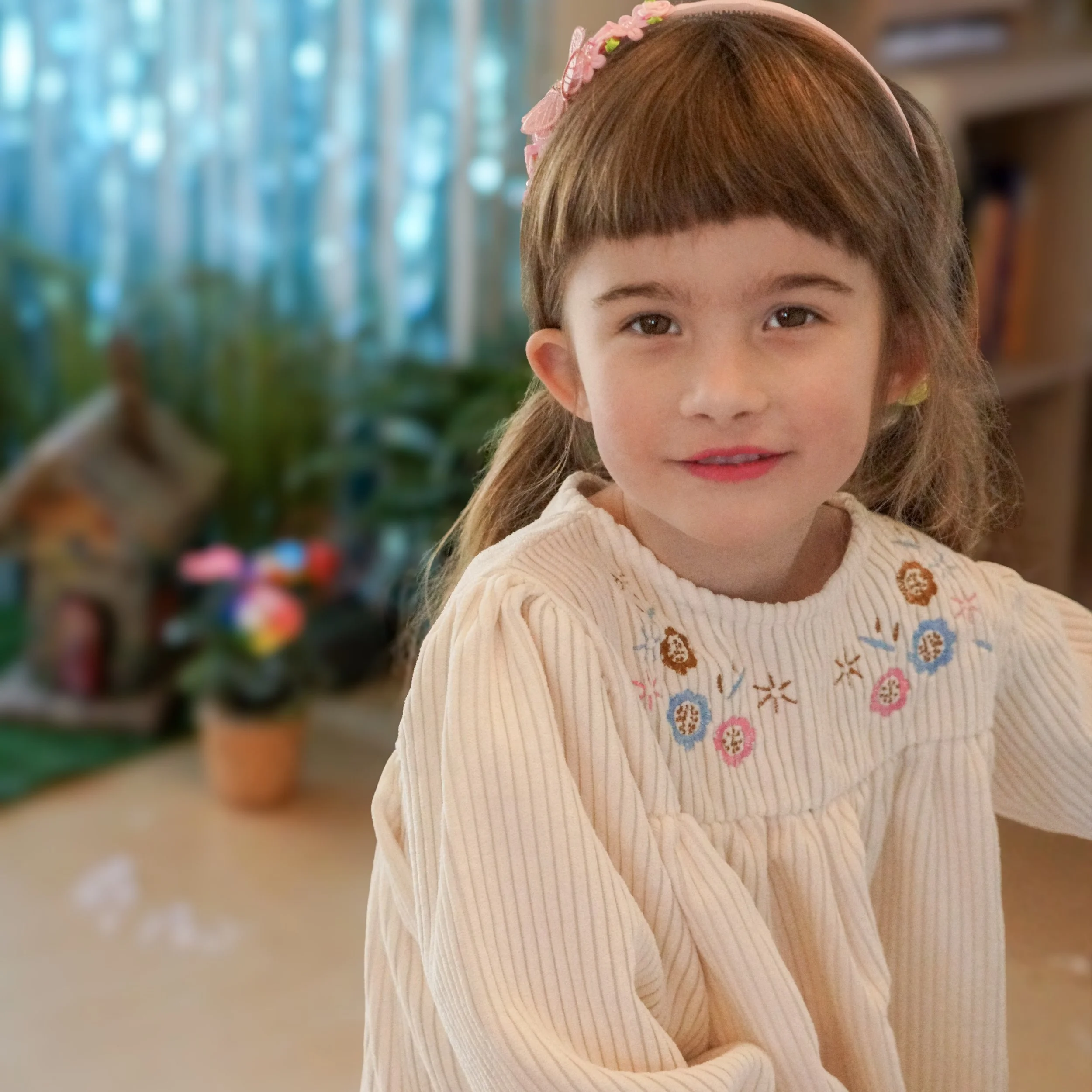 Floral White Corduroy Dress 6.jpg