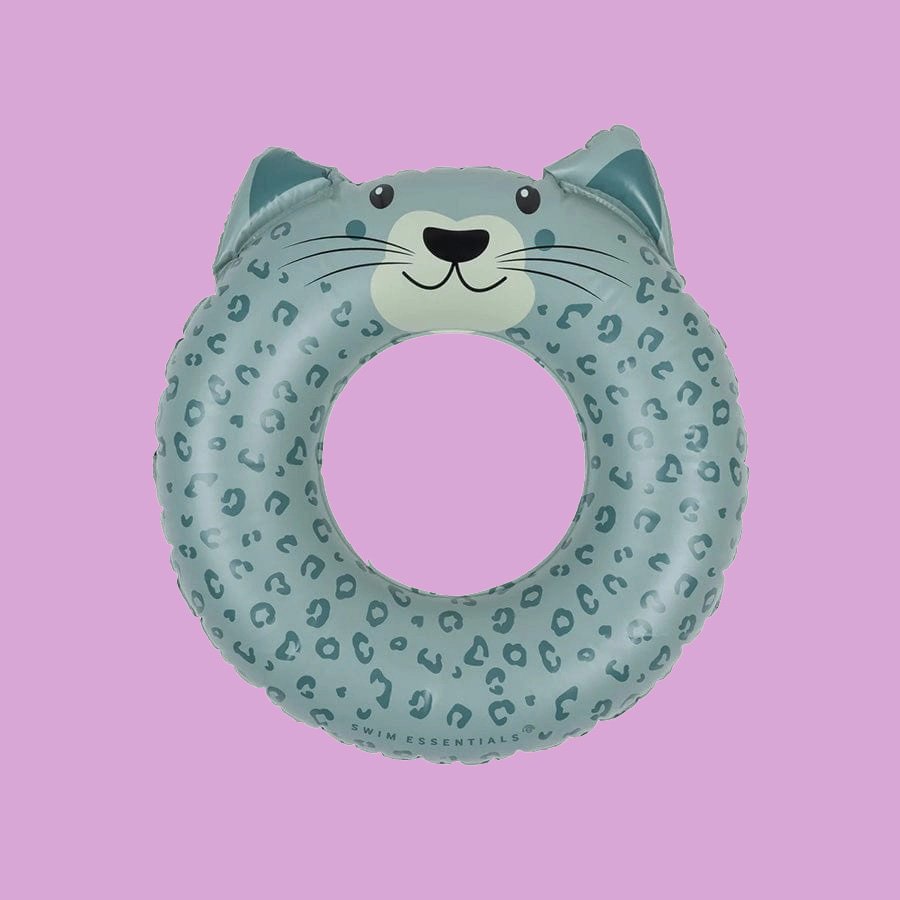 Green Leopard Print Ring Float