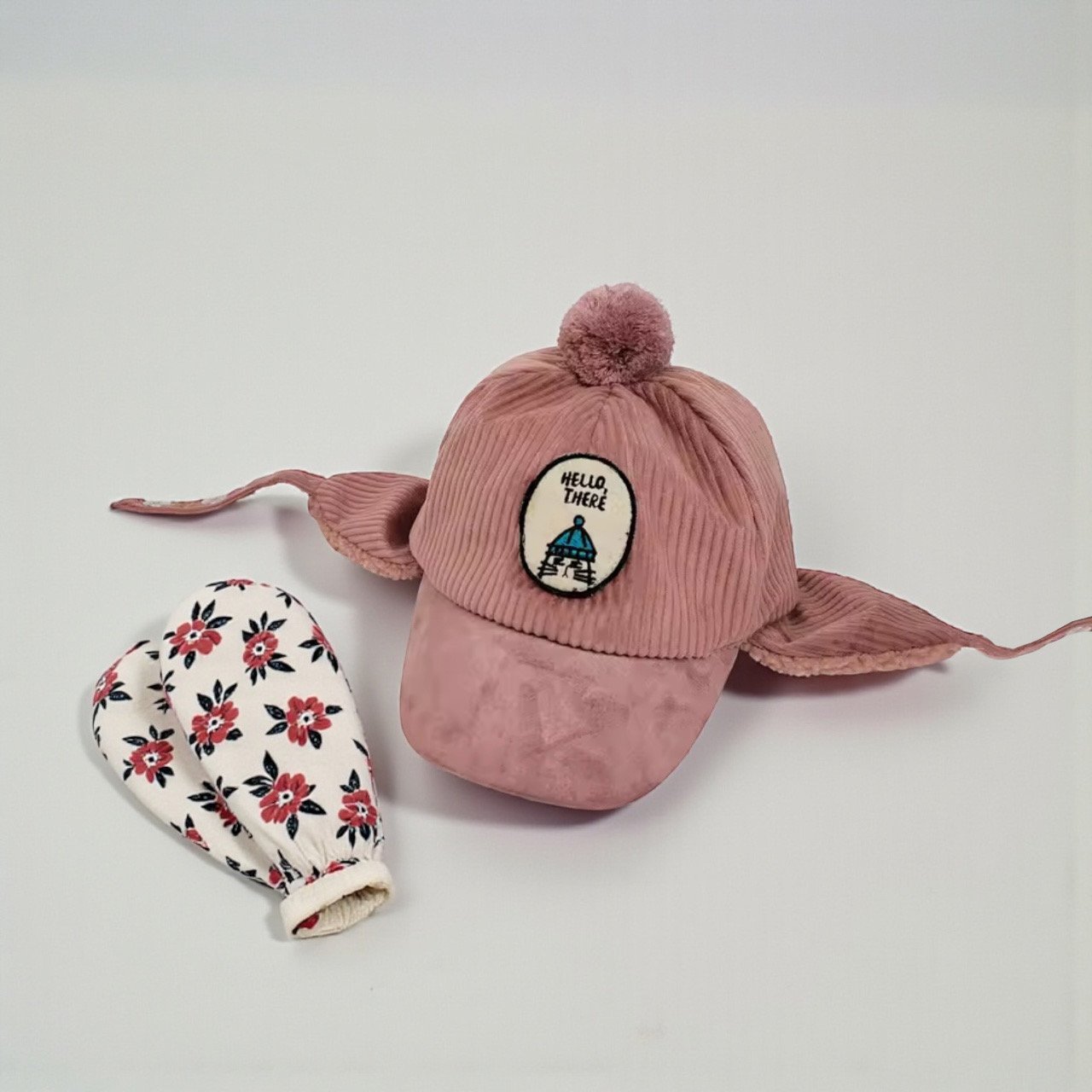 Floppy Ears Winter Corduroy Cap 3.jpeg