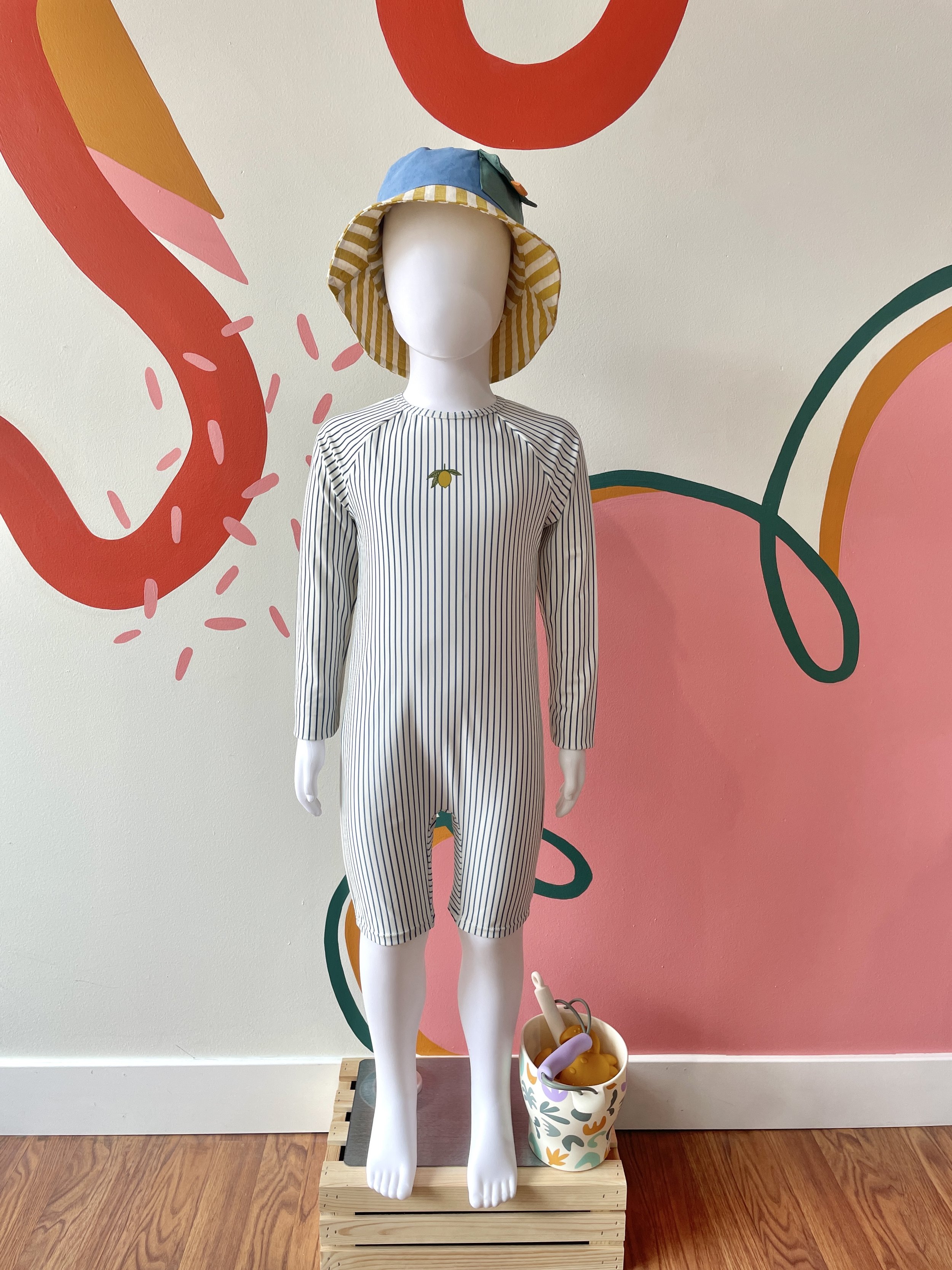 Lemon Stripe One-Piece