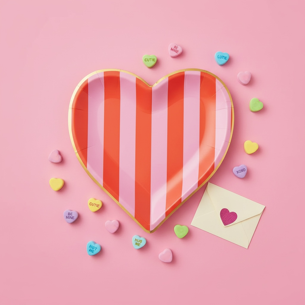 Stripe Heart Shaped Party Plates 1.png