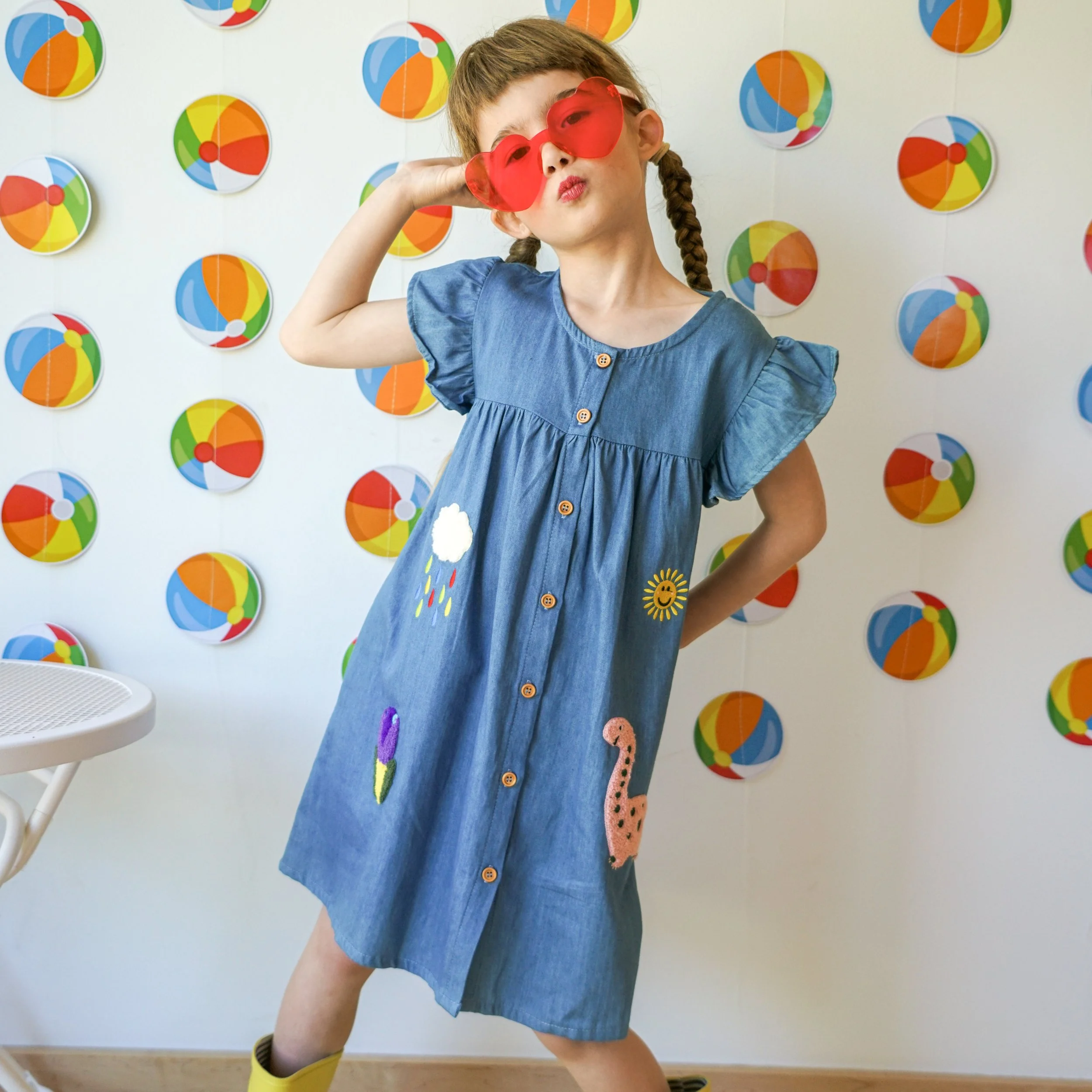Pink Dino Sunshine Dress