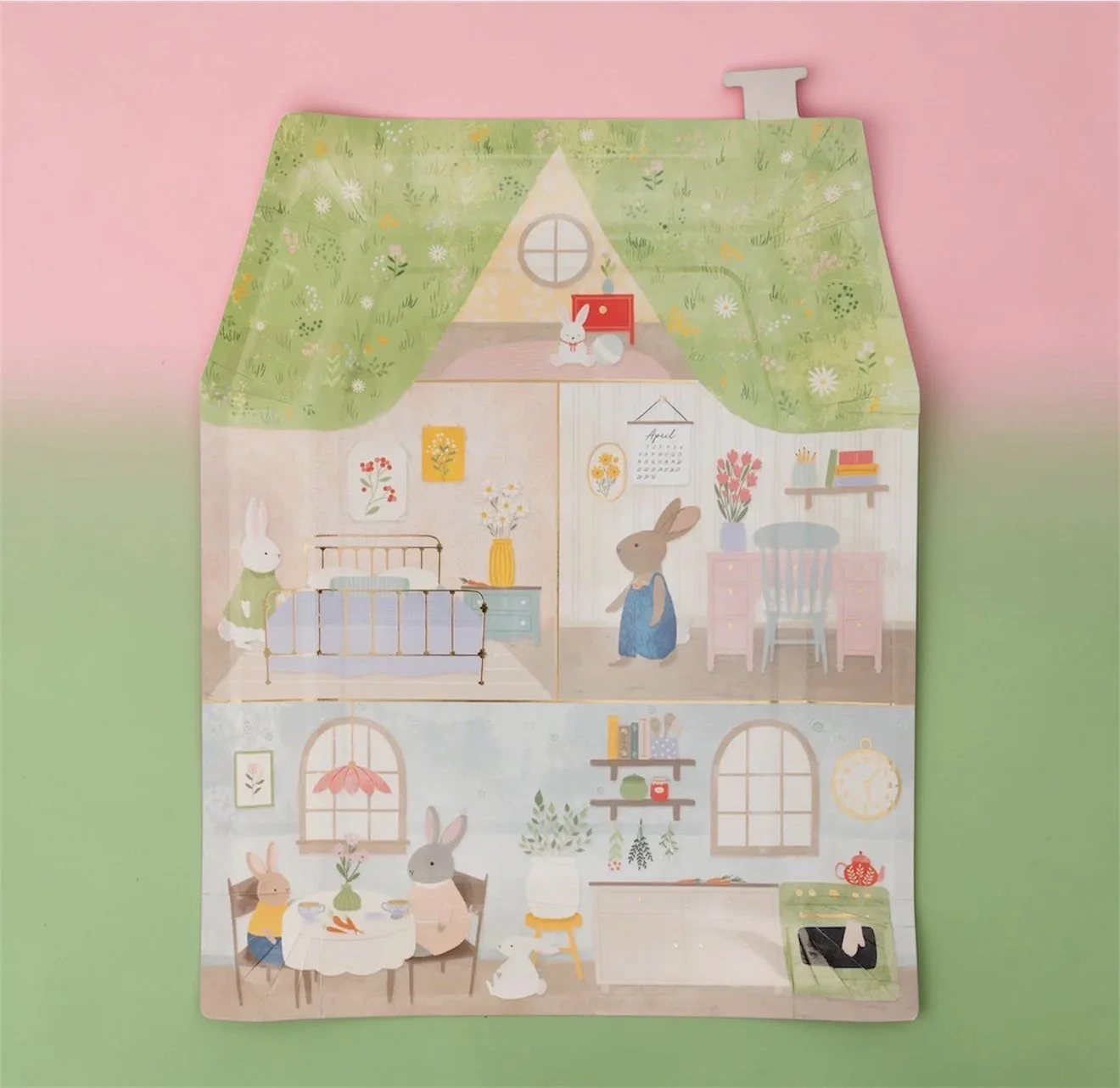 Bunny Cottage Paper Plates