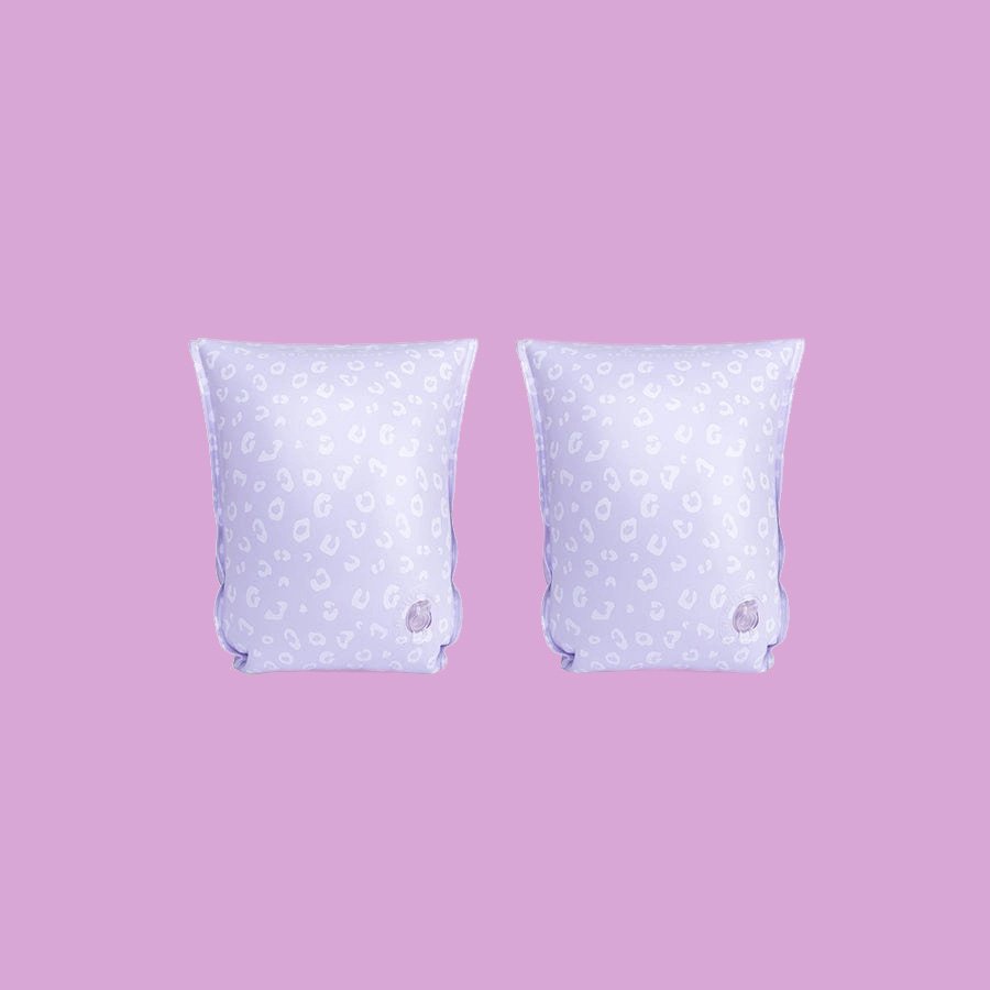 Lavender Leopard Arm Floats