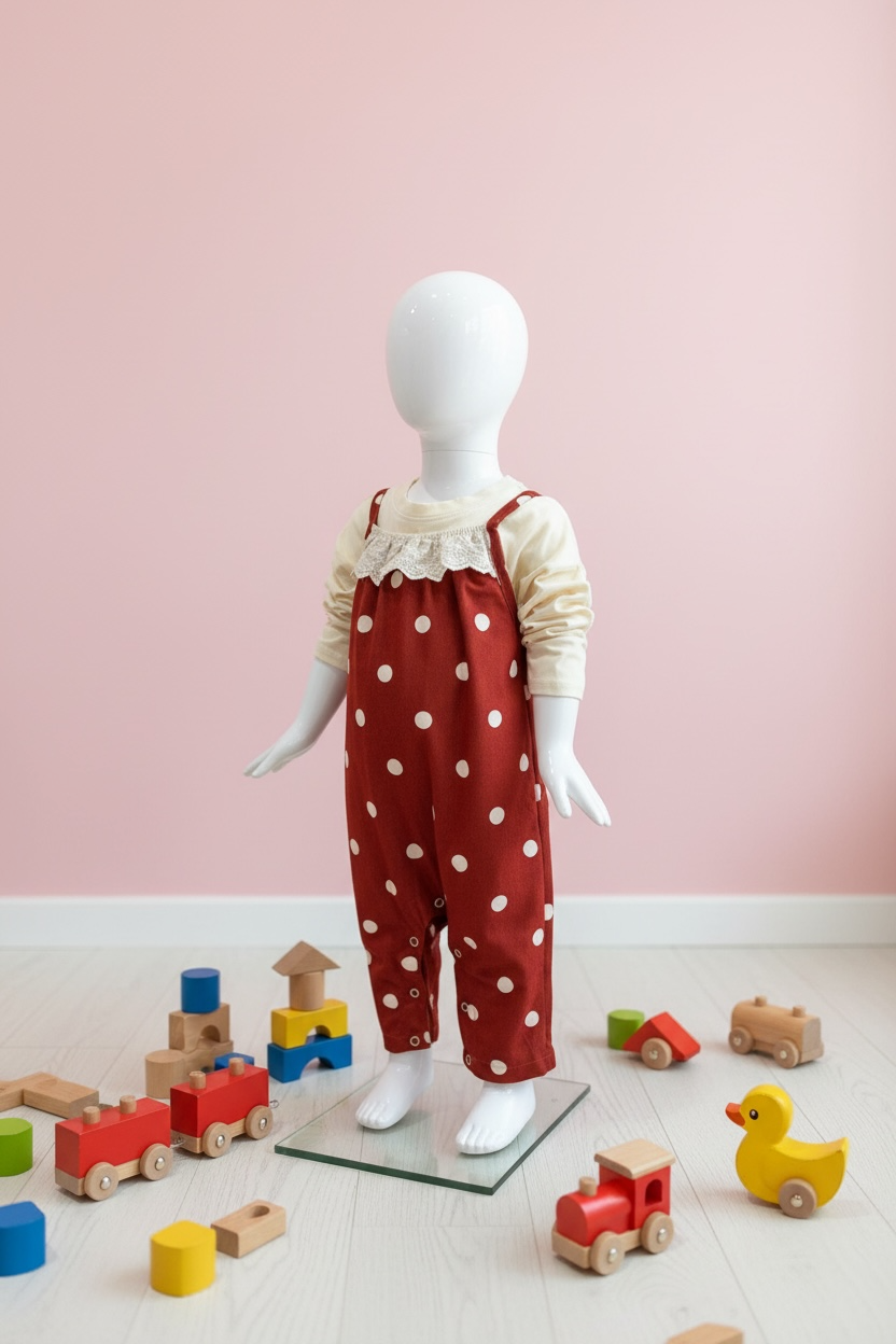 Copper Polka Dot Ruffle Overalls 2.png