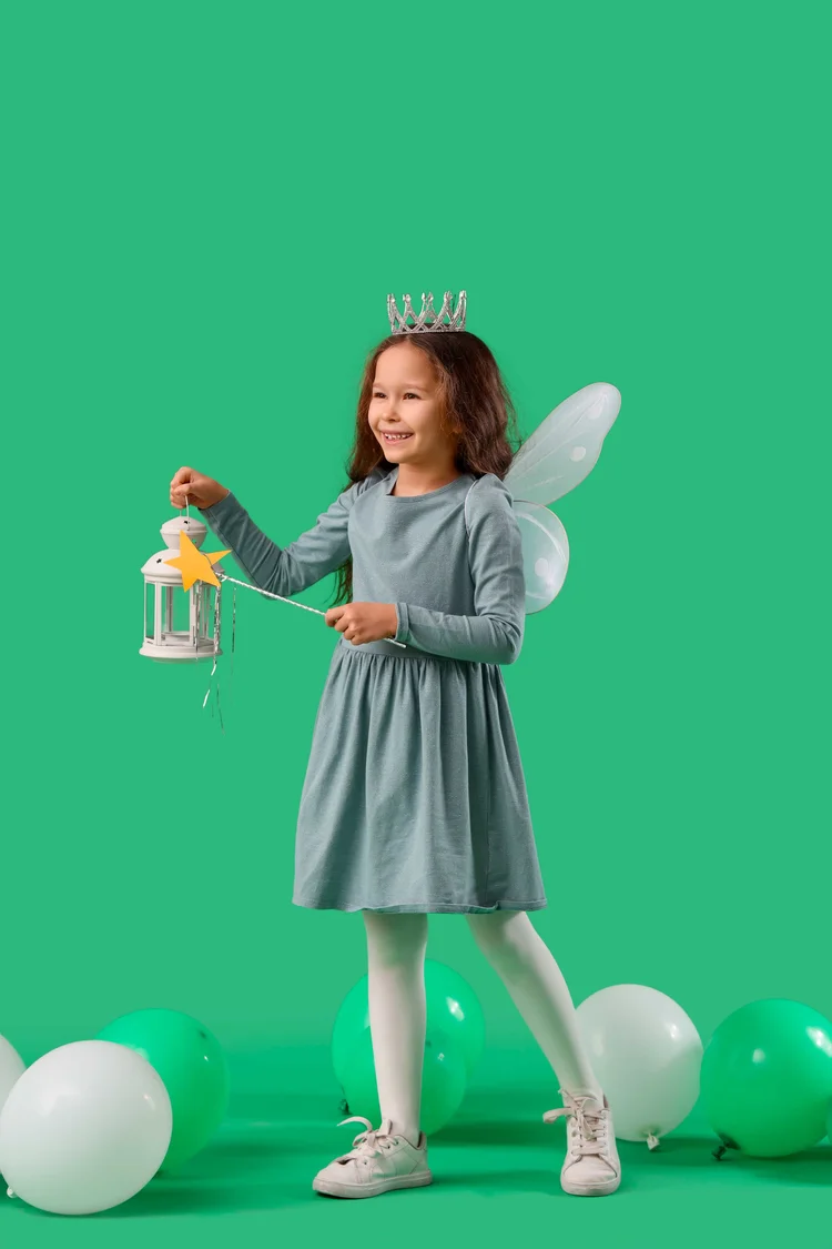 Fairy-themed birthday party setup