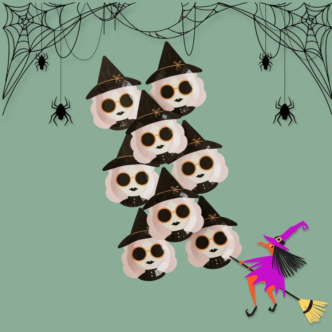 Pumpkin Shaped Witch Plate 2.jpg