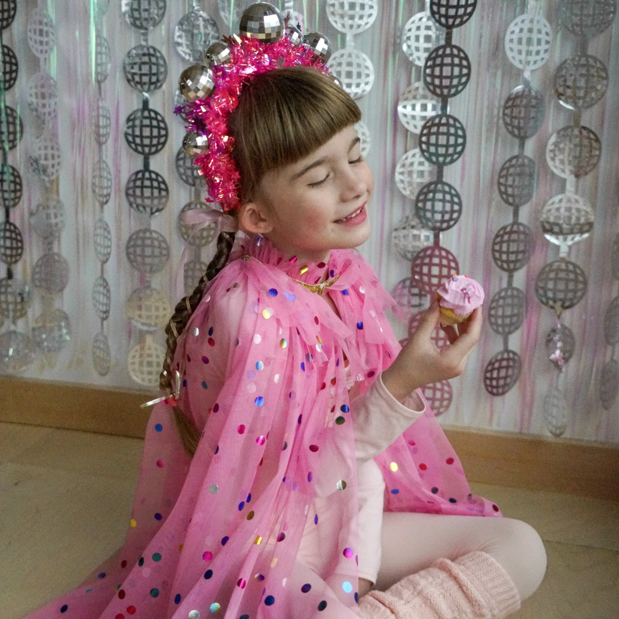 Raspberry Confetti Cape