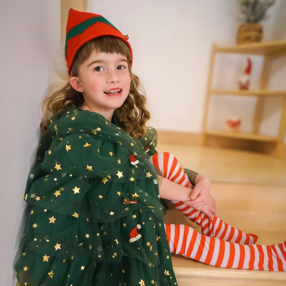Starry Spruce Christmas Cape