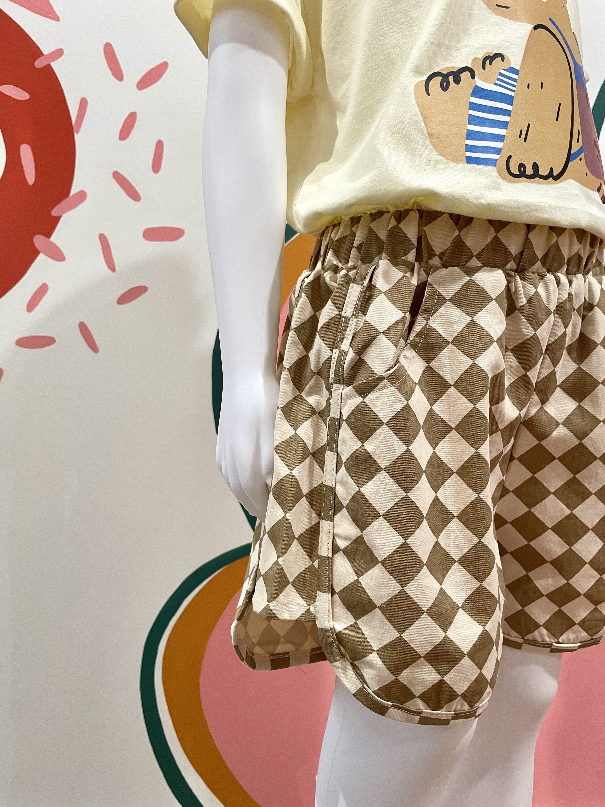 Khaki Checkered Shorts 4.jpeg